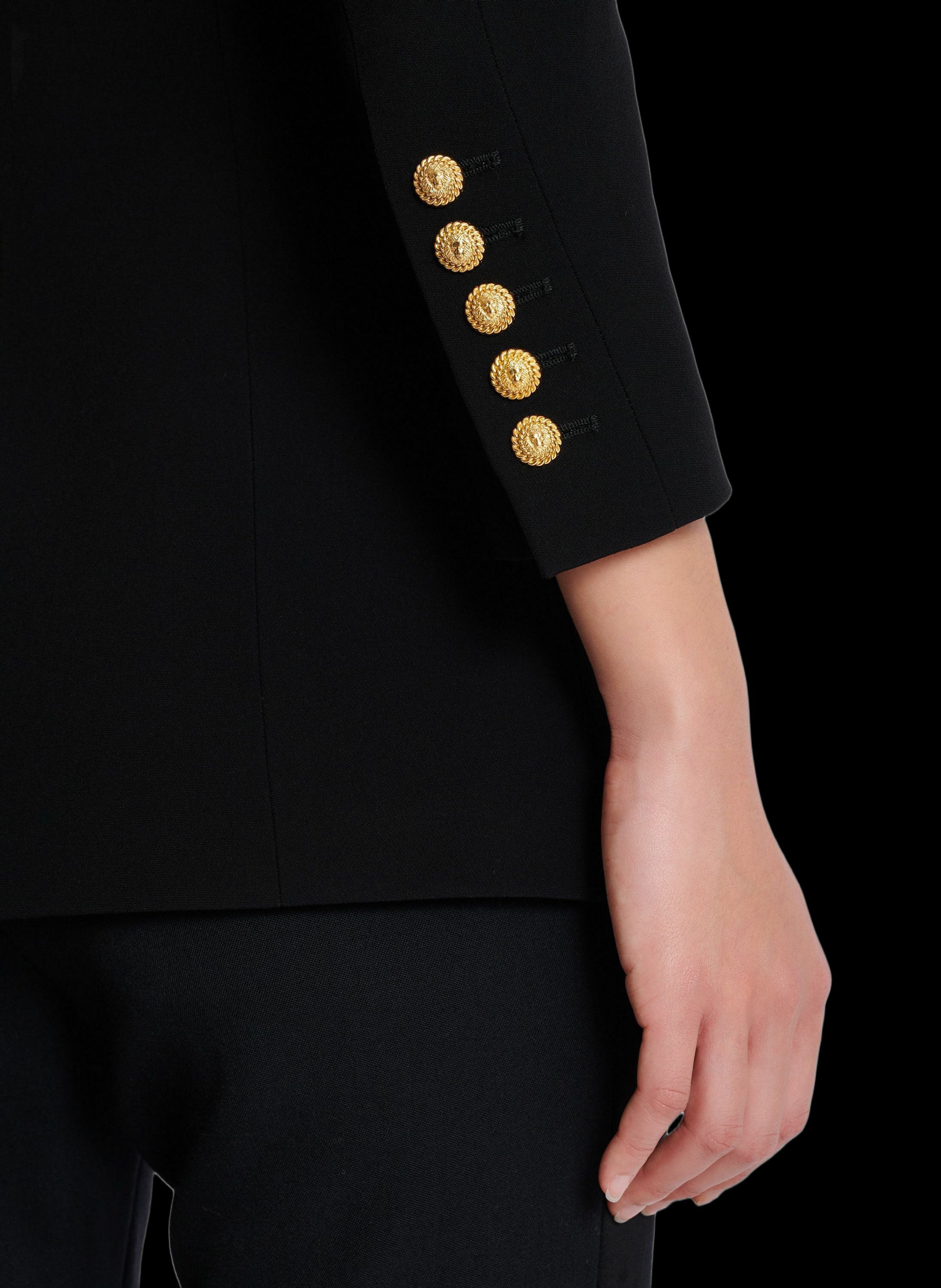 Robe asymétrique à épaule structurée BALMAIN Noir