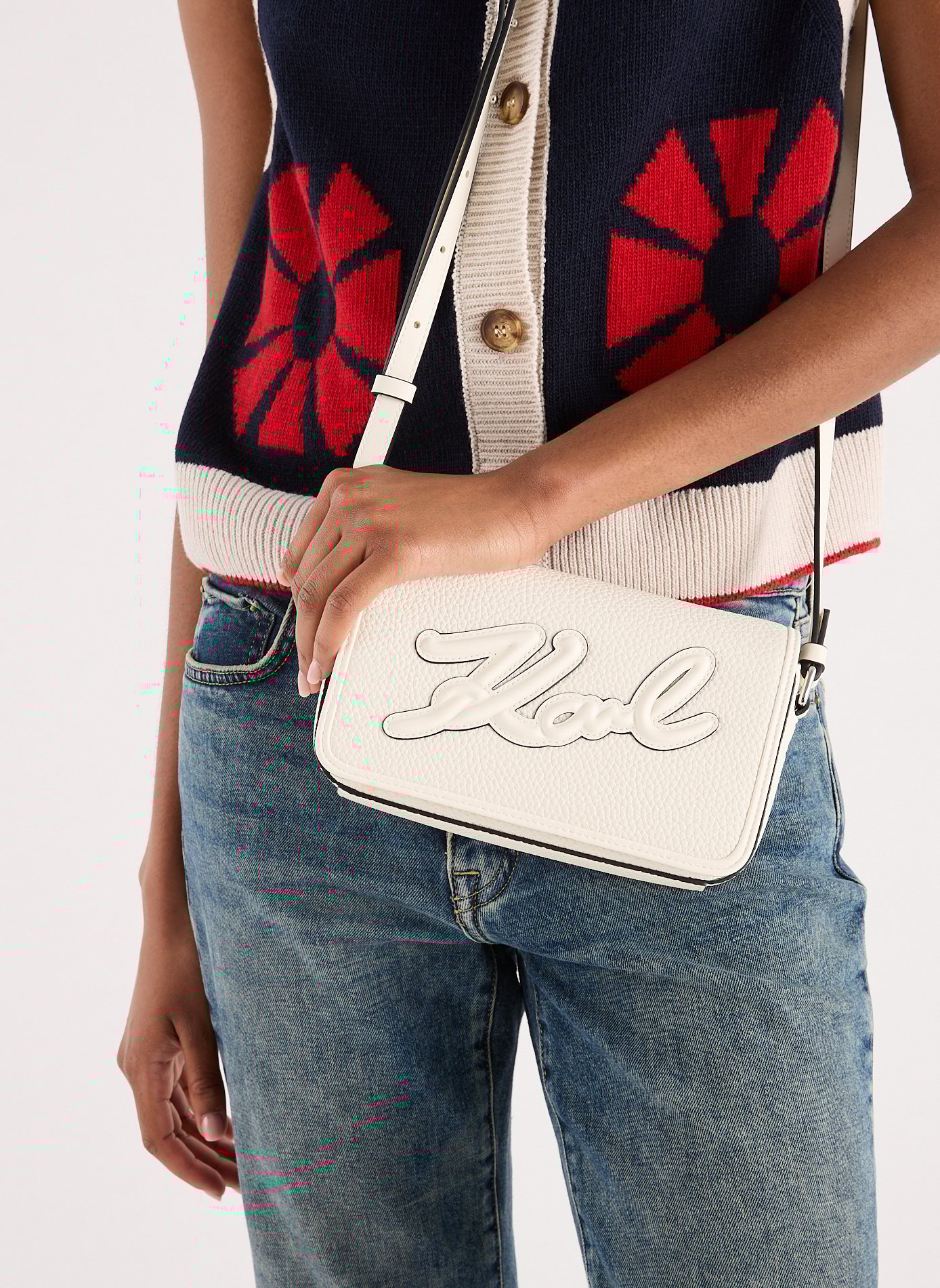 Sac à bandoulière  KARL LAGERFELD Beige