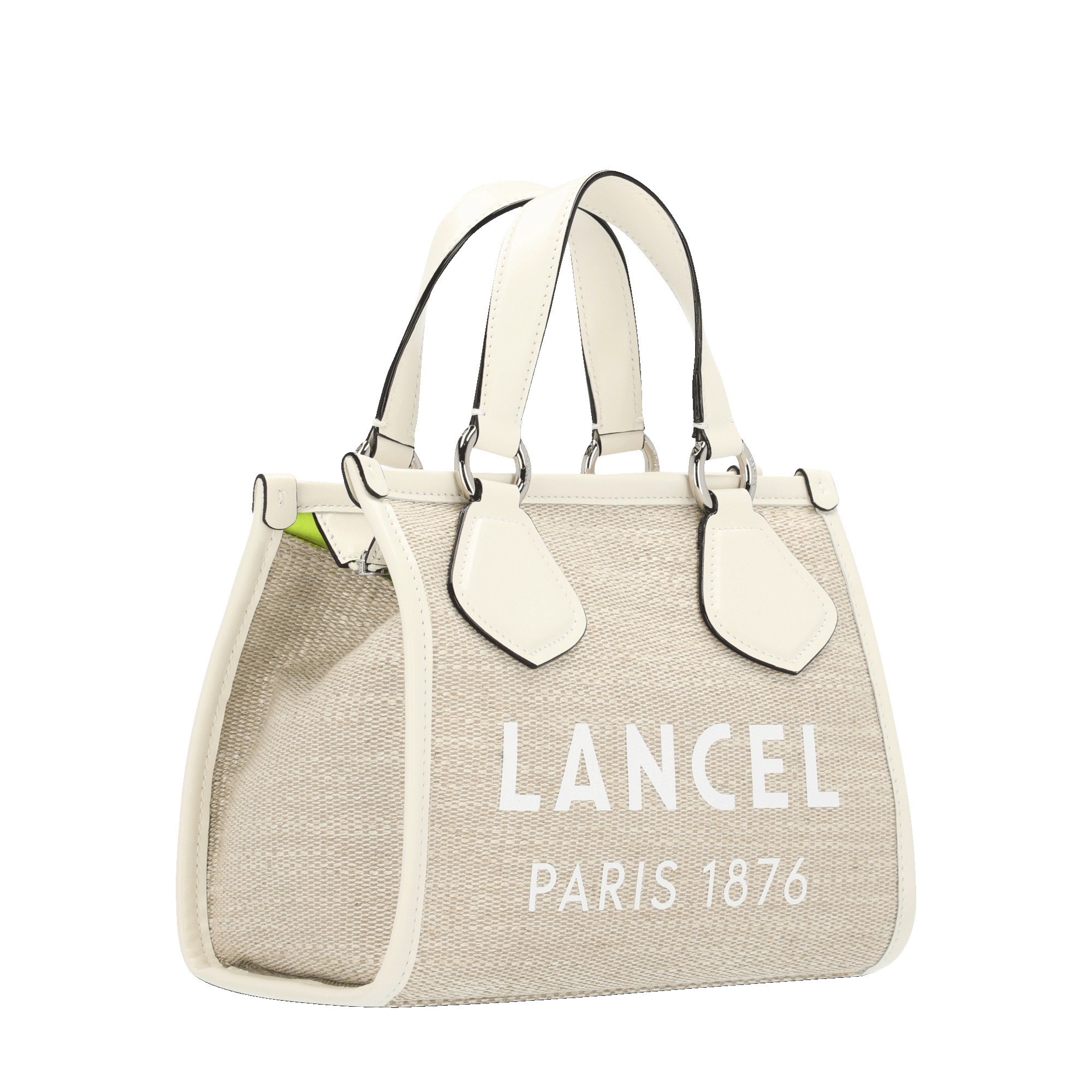 Cabas zippé s - summer tote LANCEL Blanc