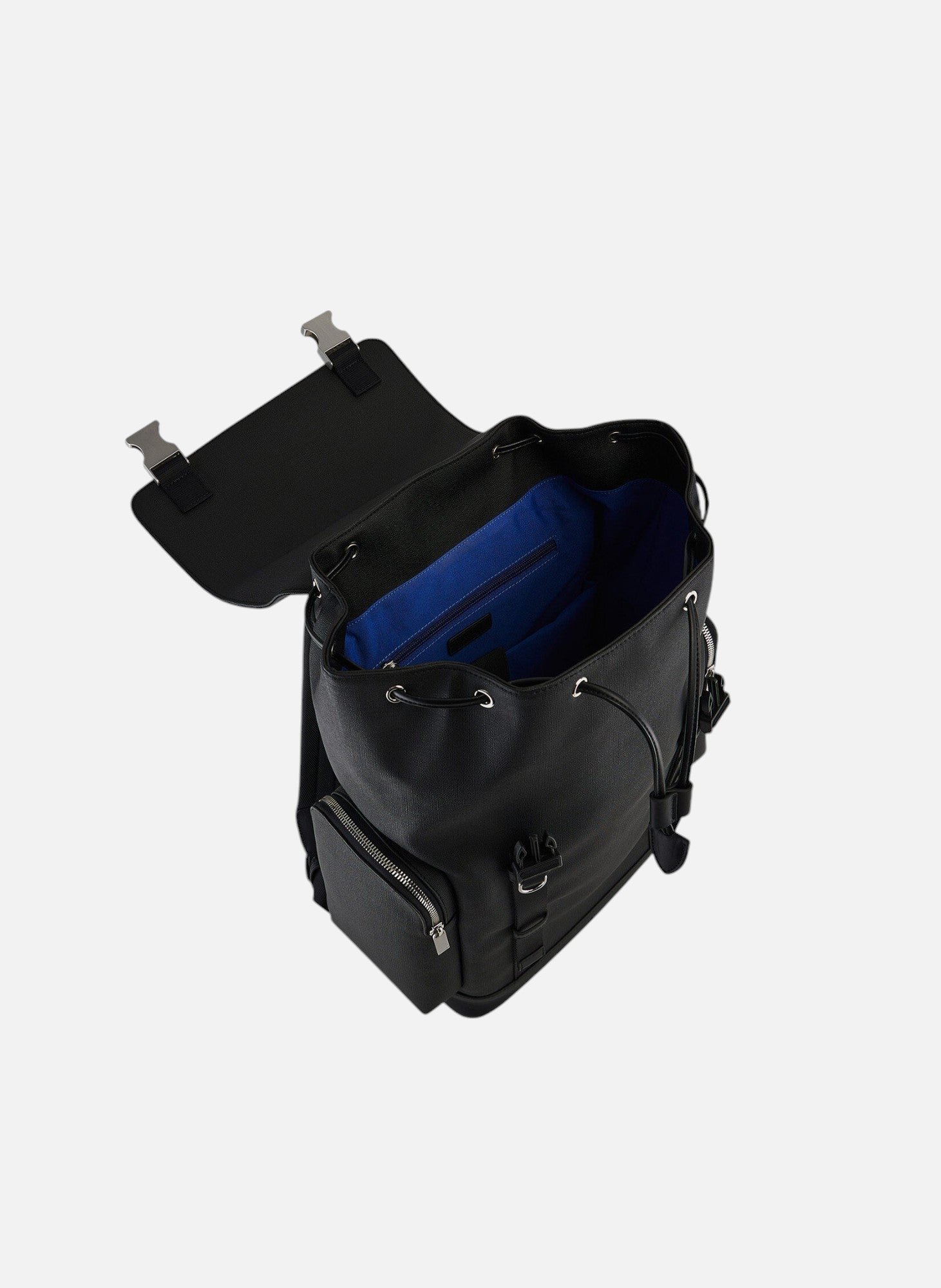 Sac à dos à rabat maurice en toile enduite LE TANNEUR Noir