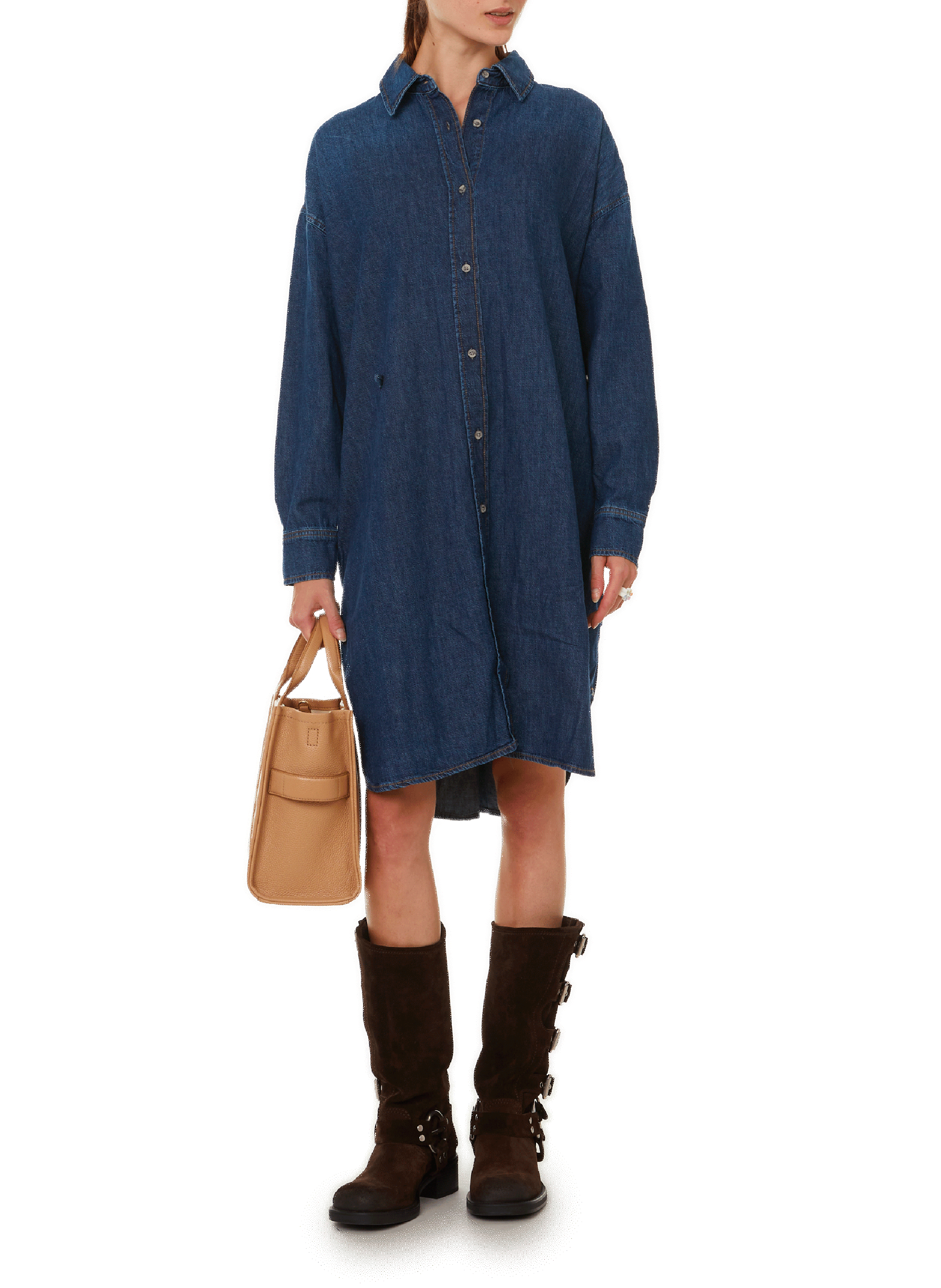 Sac à main en cuir MARC JACOBS Marron