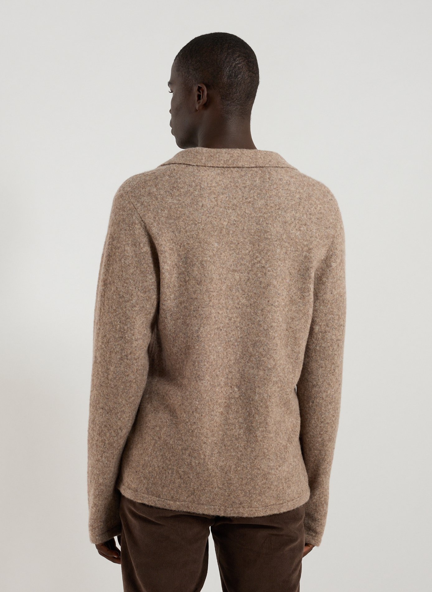 Pull en laine mélangée  HOLZWEILER Marron