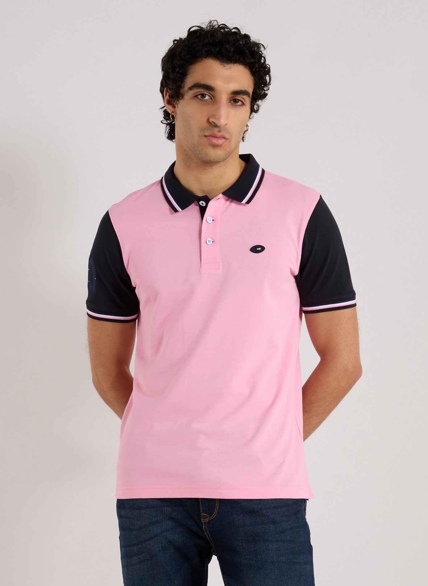 EDEN PARK Polo à manches courtes en coton Rose