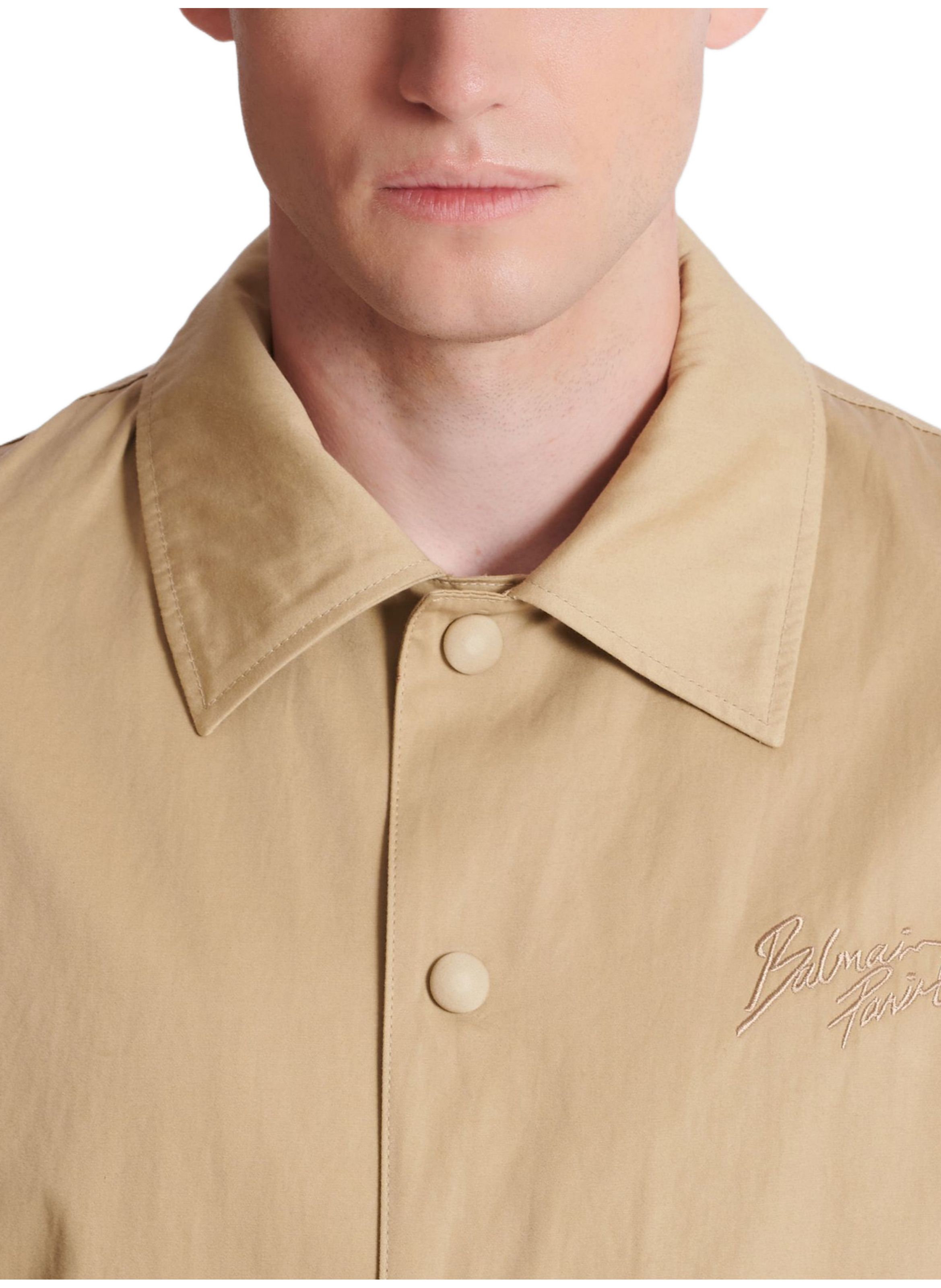 Casquette bicolore en coton BALMAIN Bleu