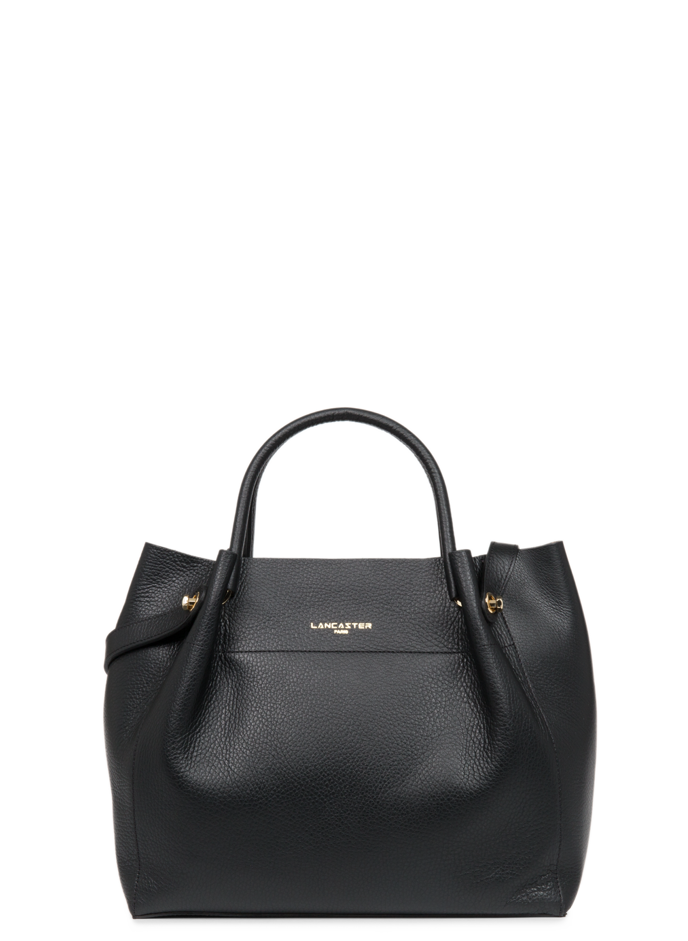 LANCASTER Tote bag - Foulonné Double Black