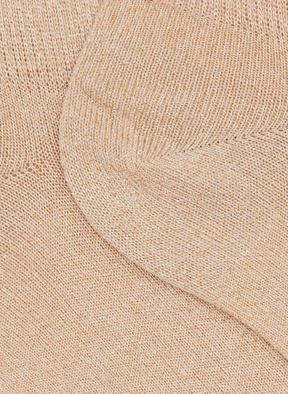 Low ribbed cotton blend socks DORÉ DORÉ Golden