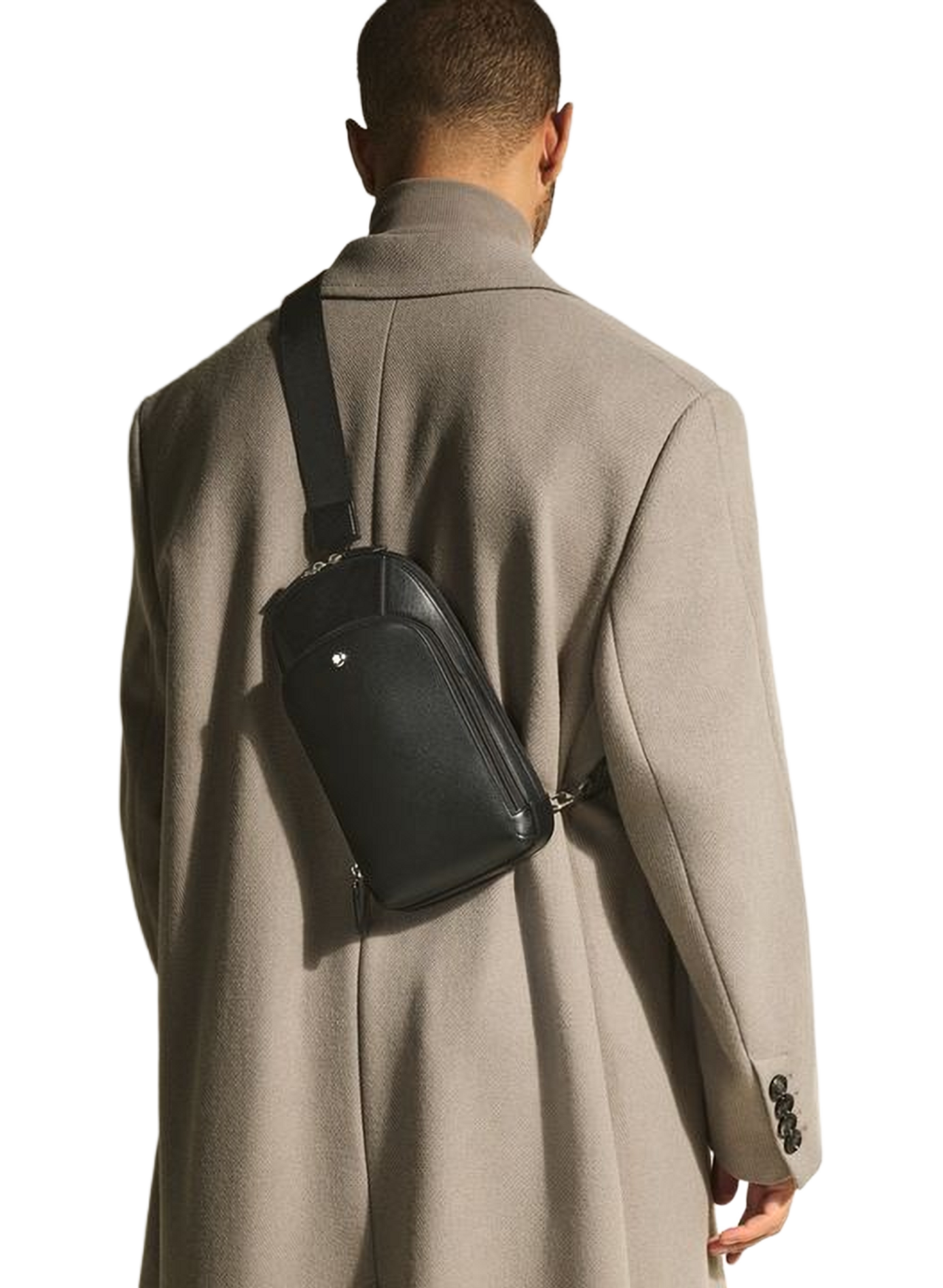 Leather backpack MONTBLANC Black