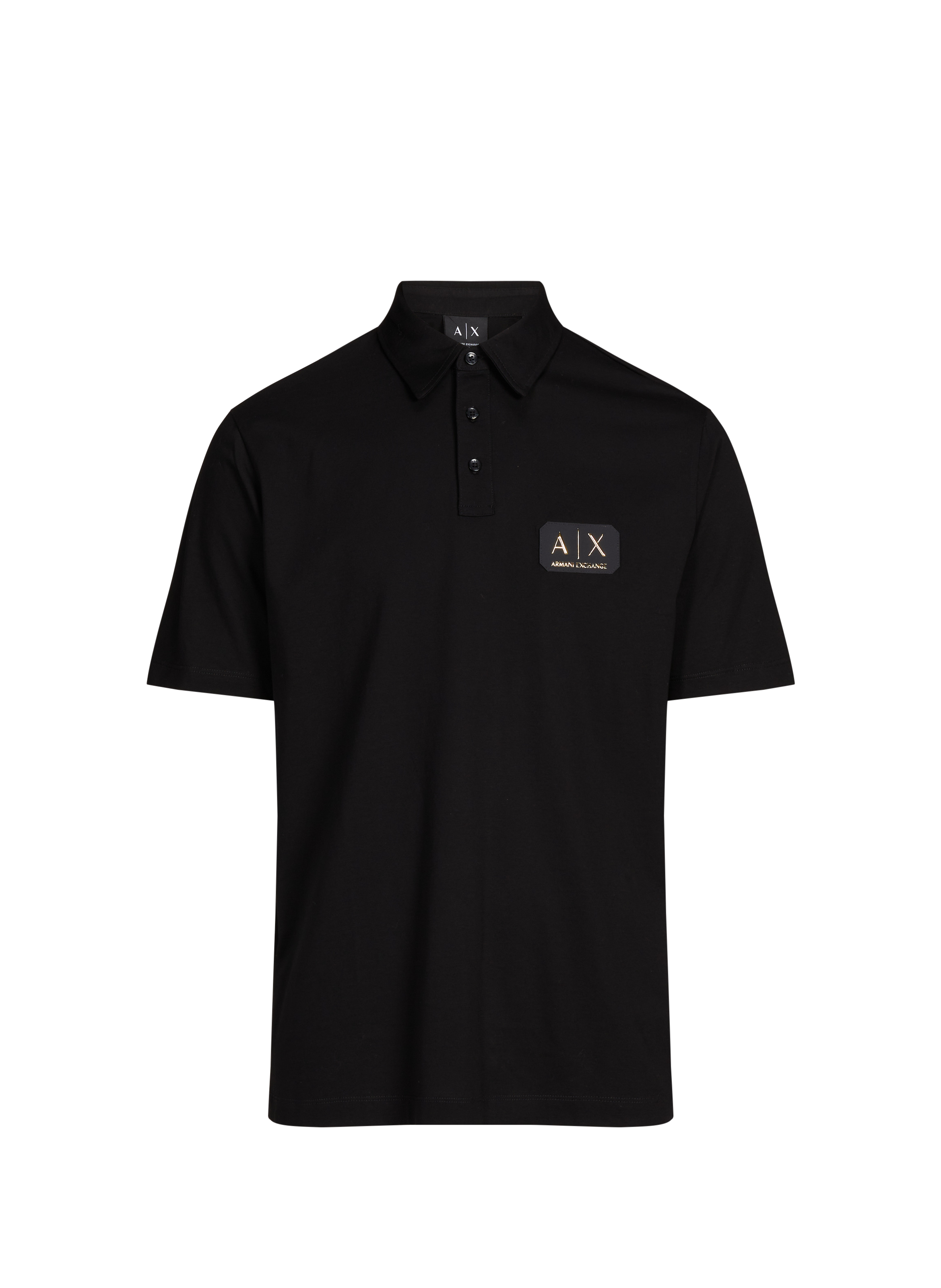 Polo en coton ARMANI EXCHANGE Noir