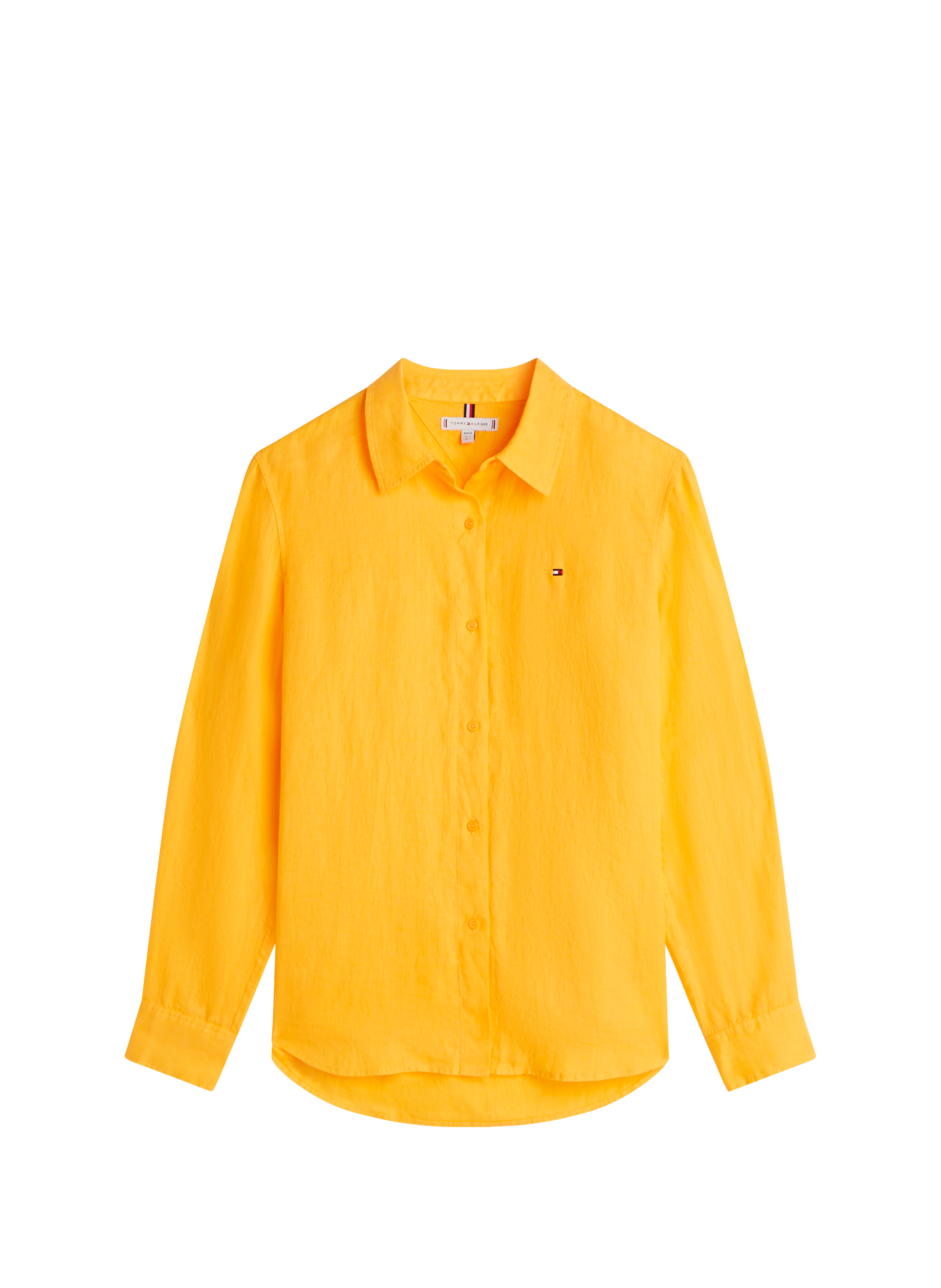 Linen shirt TOMMY HILFIGER Orange