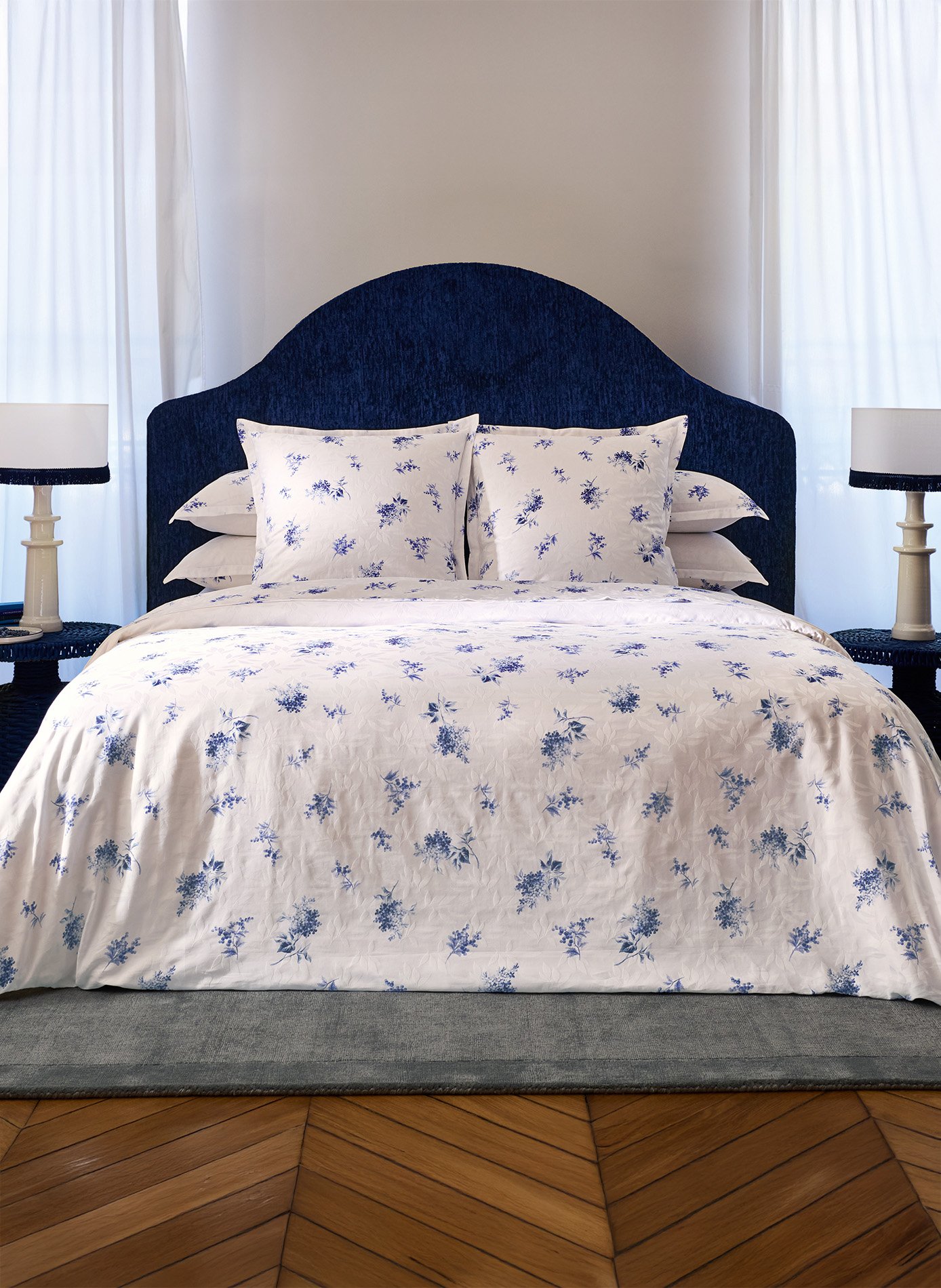 Housse de couette cristal ANNE DE SOLENE Blanc