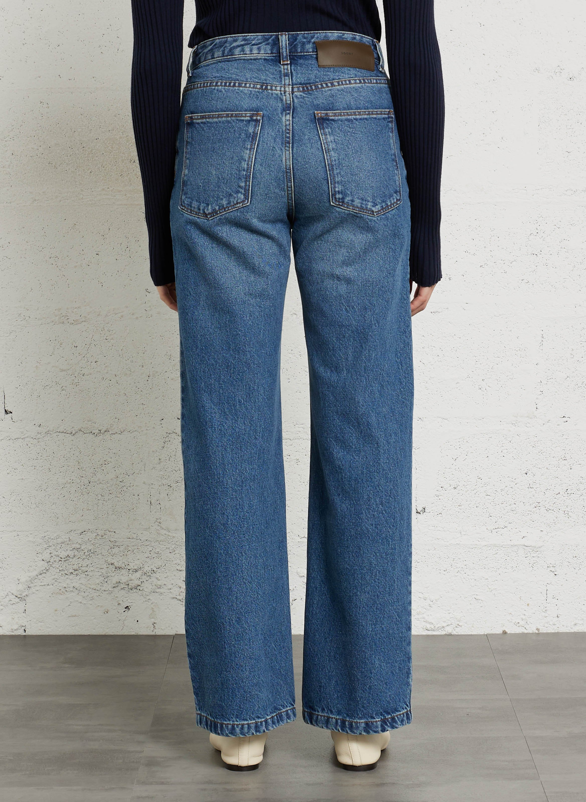 Jean droit Calvin SOEUR Bleu