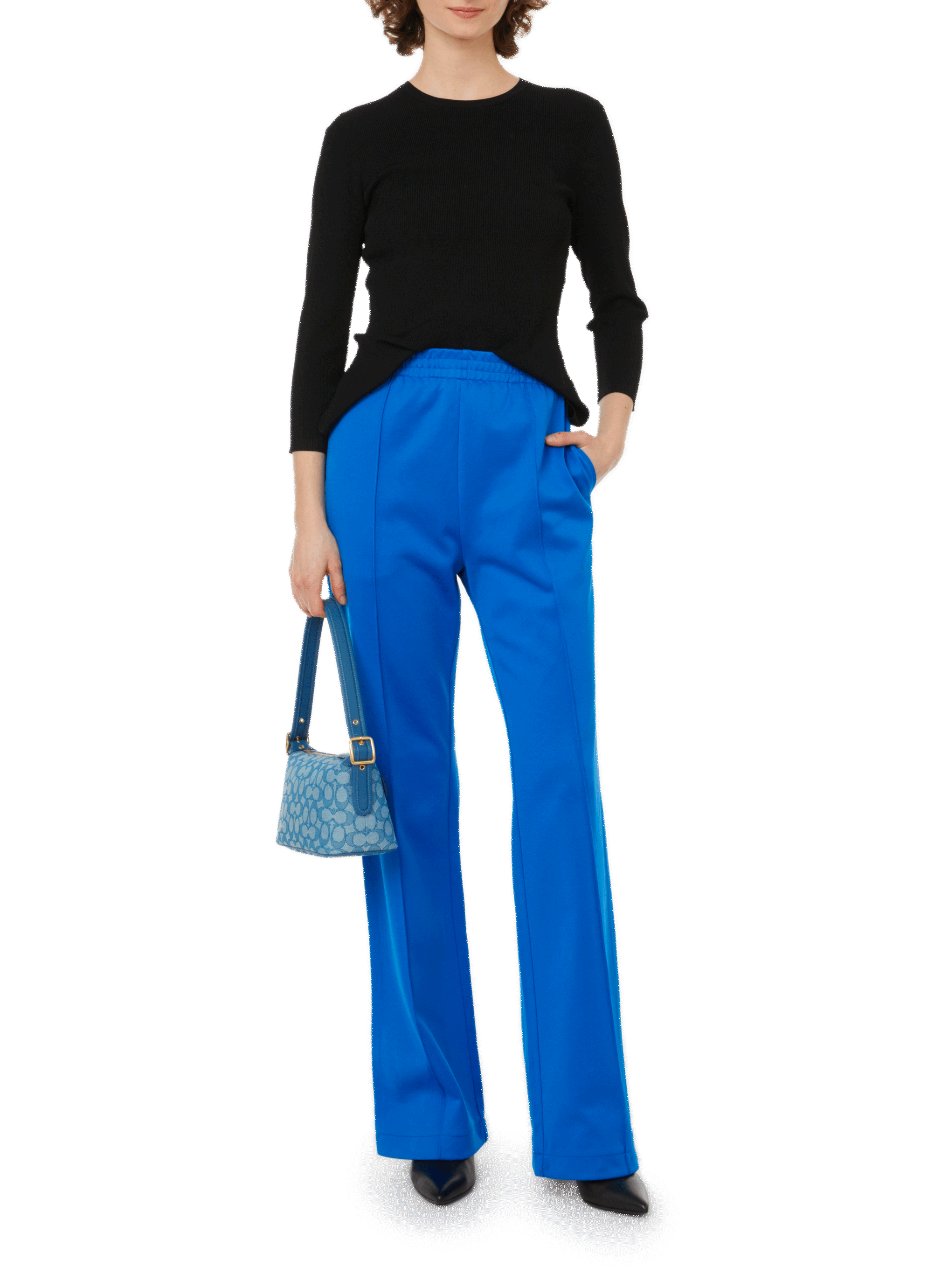 Gisele ribbed knit jumper TIBI Black