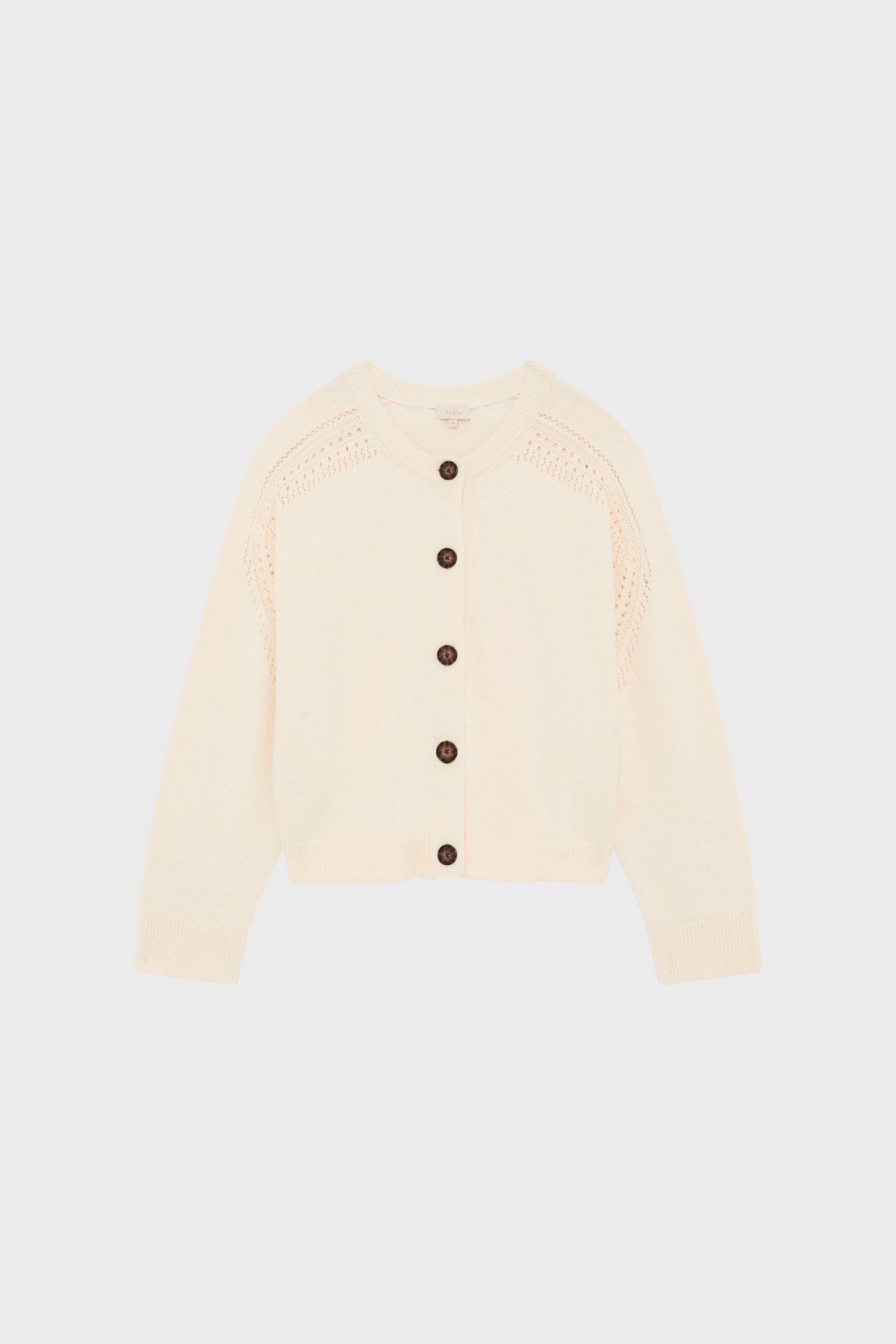 Gilet en coton ajouré - lynne PABLO Beige