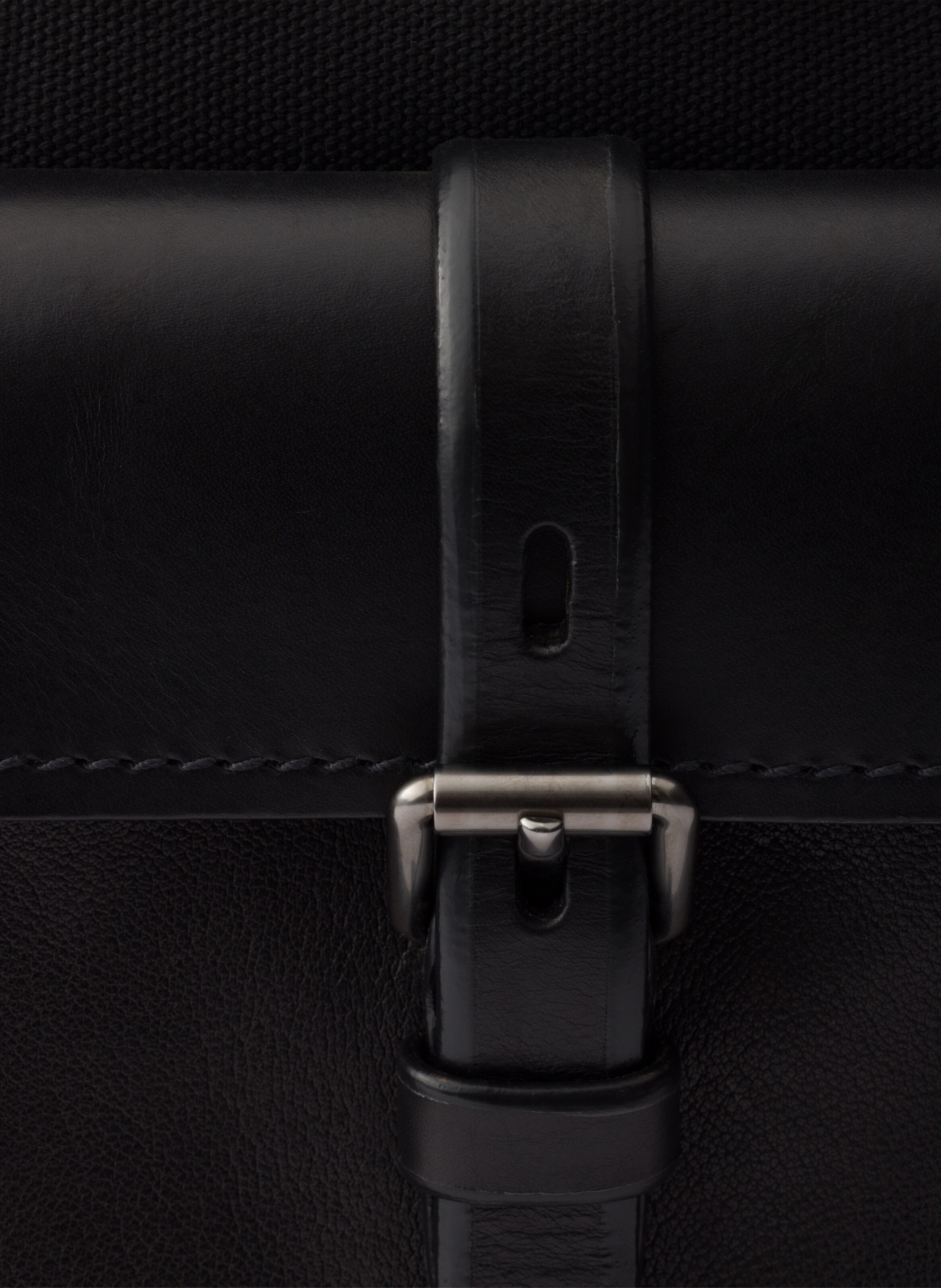 Grands cabas prada route en toile et cuir PRADA Noir