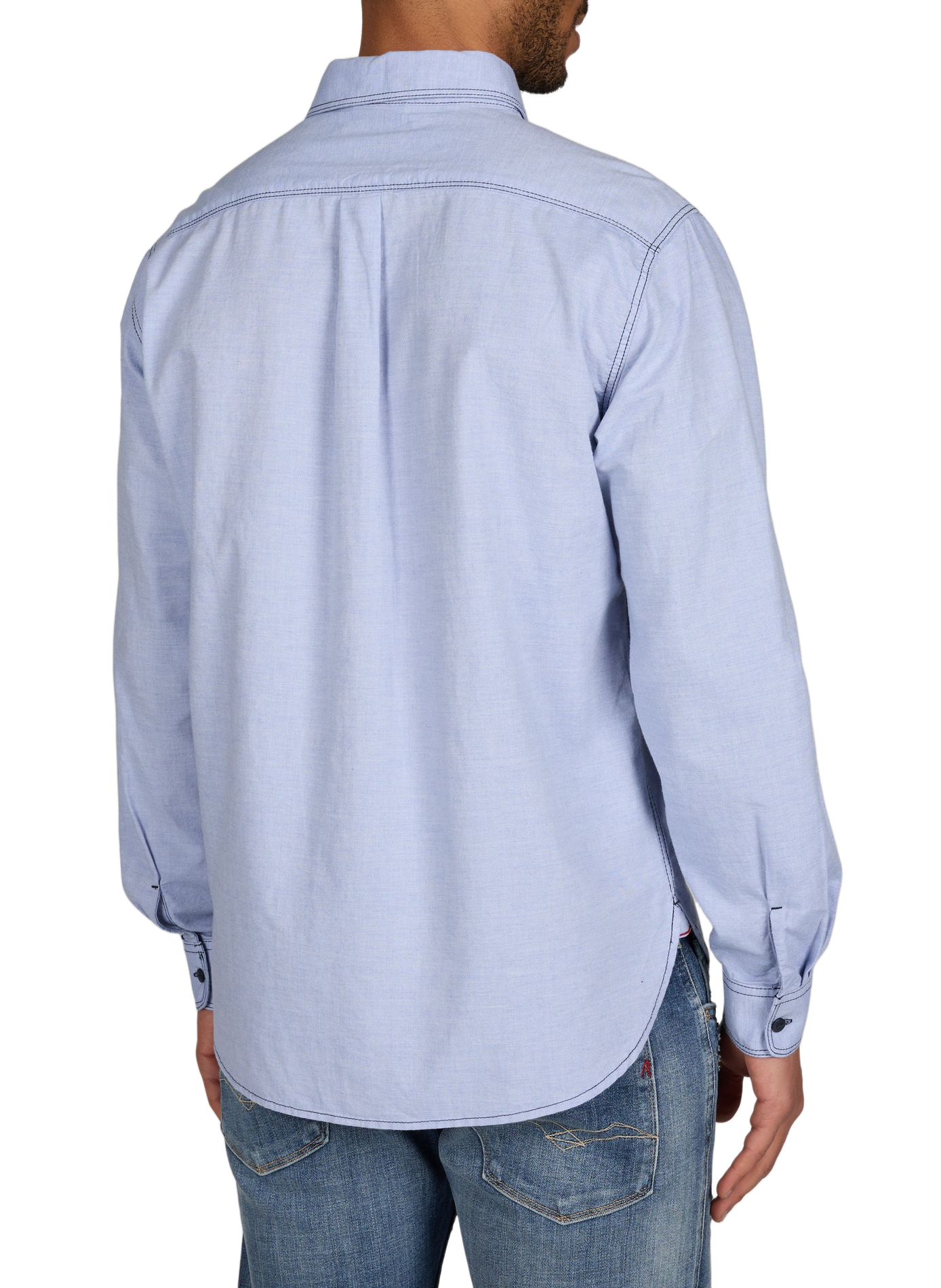 Classic cotton shirt REPLAY Blue