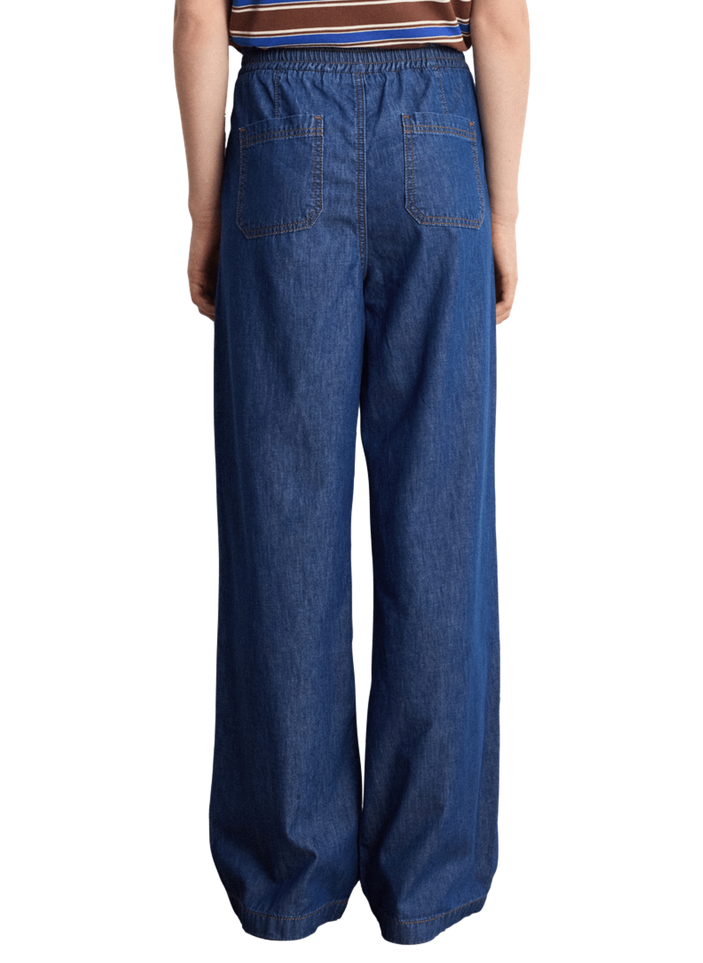 Pantalon large en denim souple - britany PABLO Bleu
