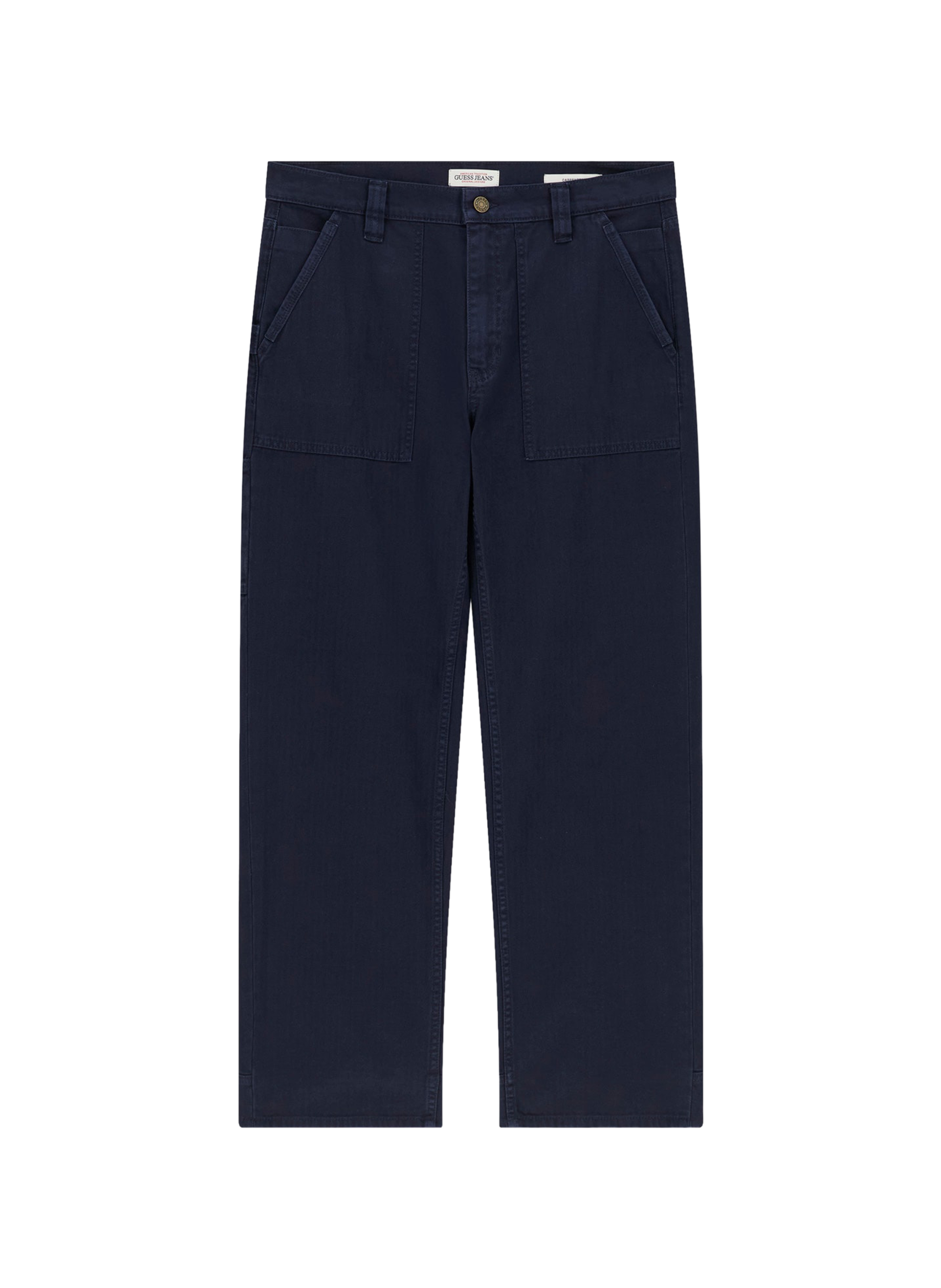 Short straight cotton pants GUESS Blue
