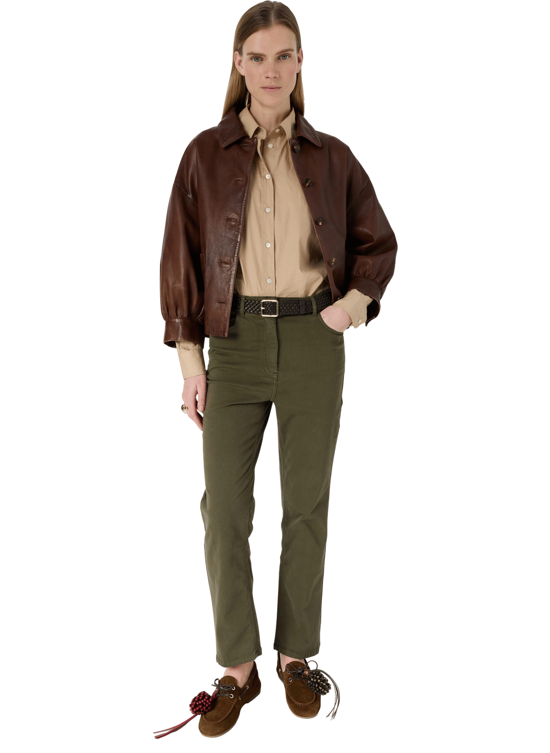 Jean slim en coton - adela GERARD DAREL Vert
