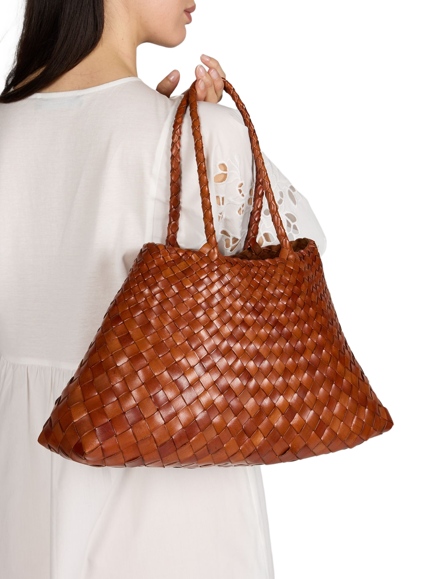 Sac cabas Santa Croce Big DRAGON DIFFUSION Marron