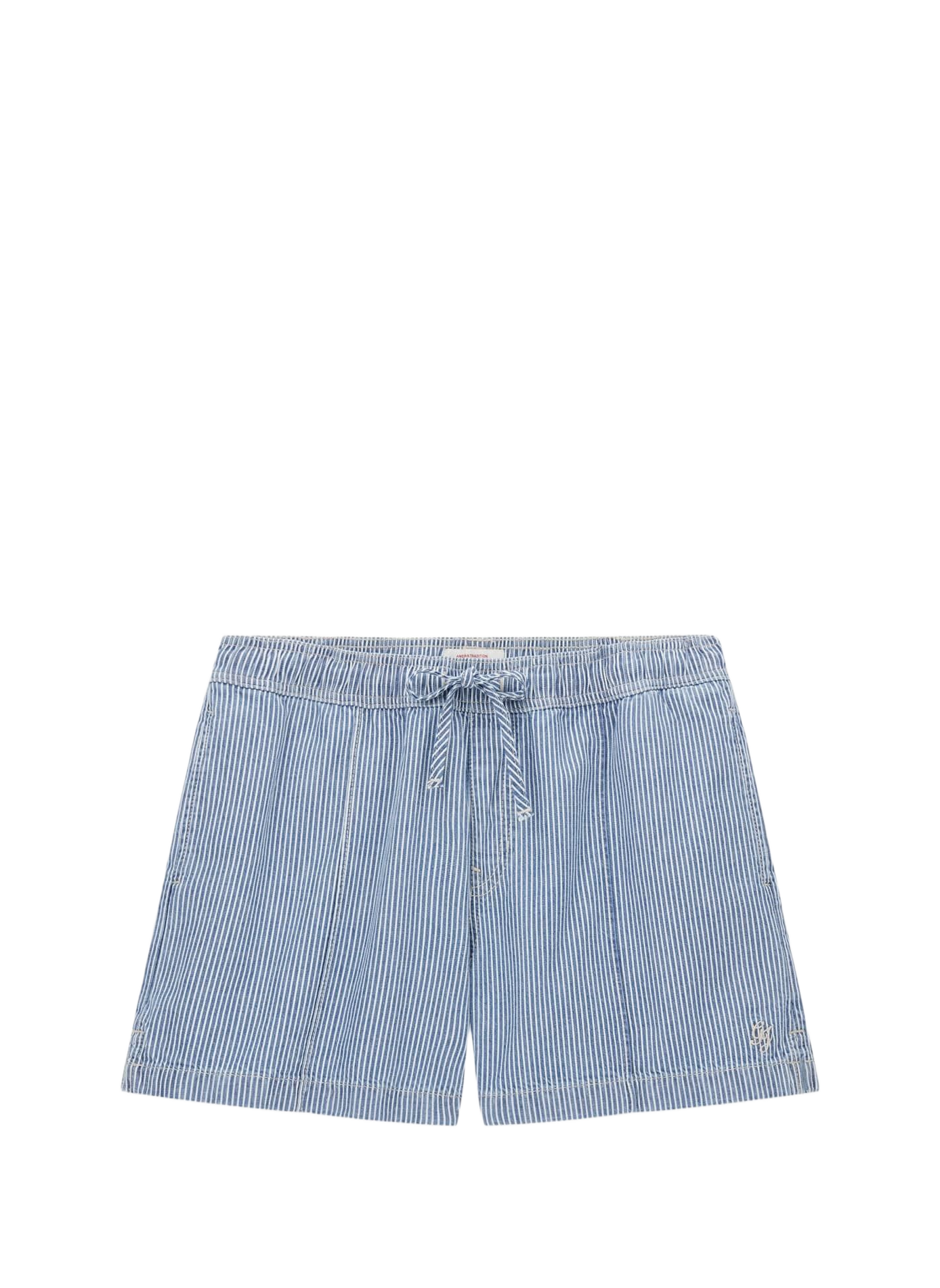 Striped cotton shorts GUESS Blue