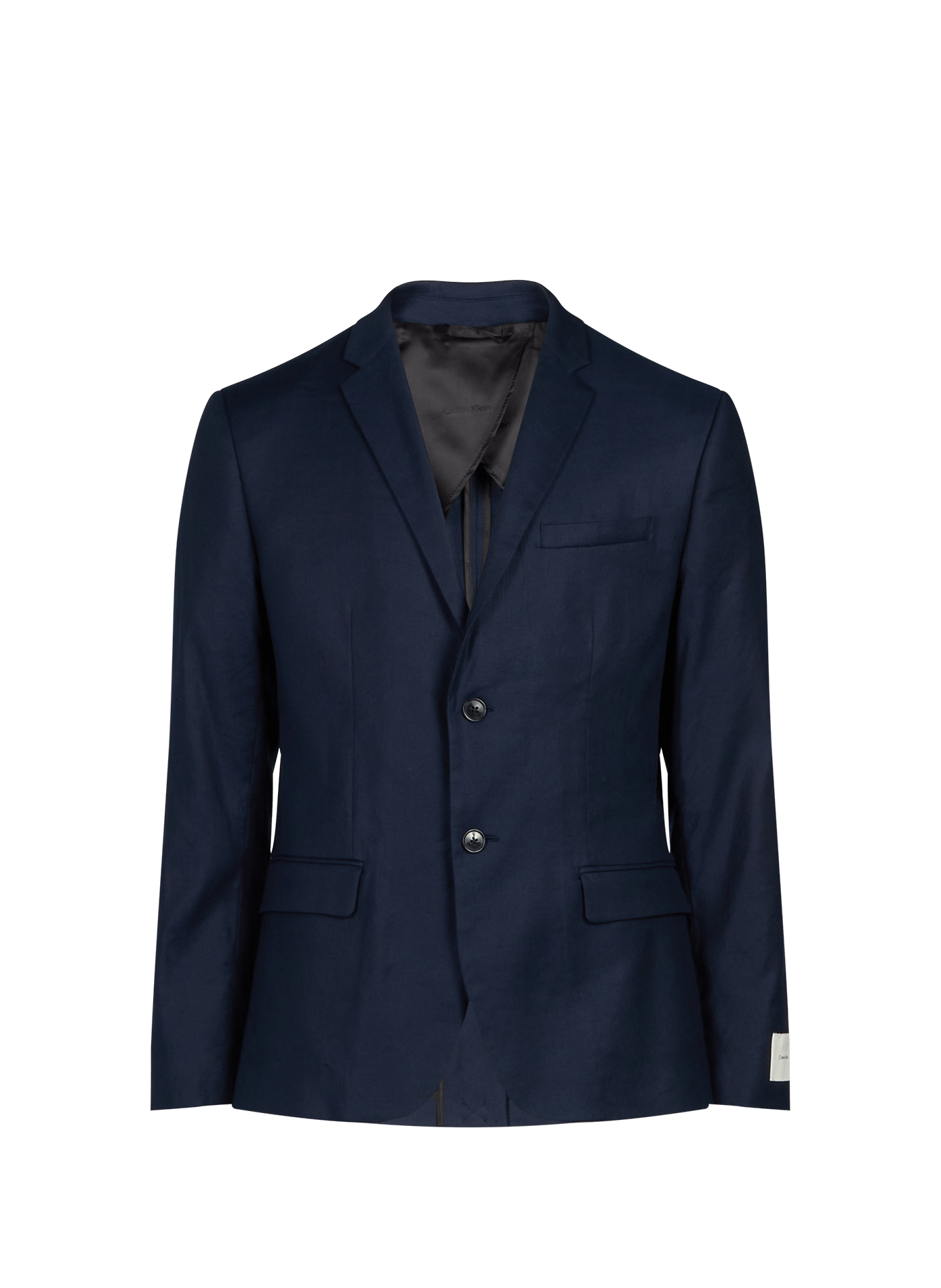Slim-fit linen blend blazer CALVIN KLEIN Blue