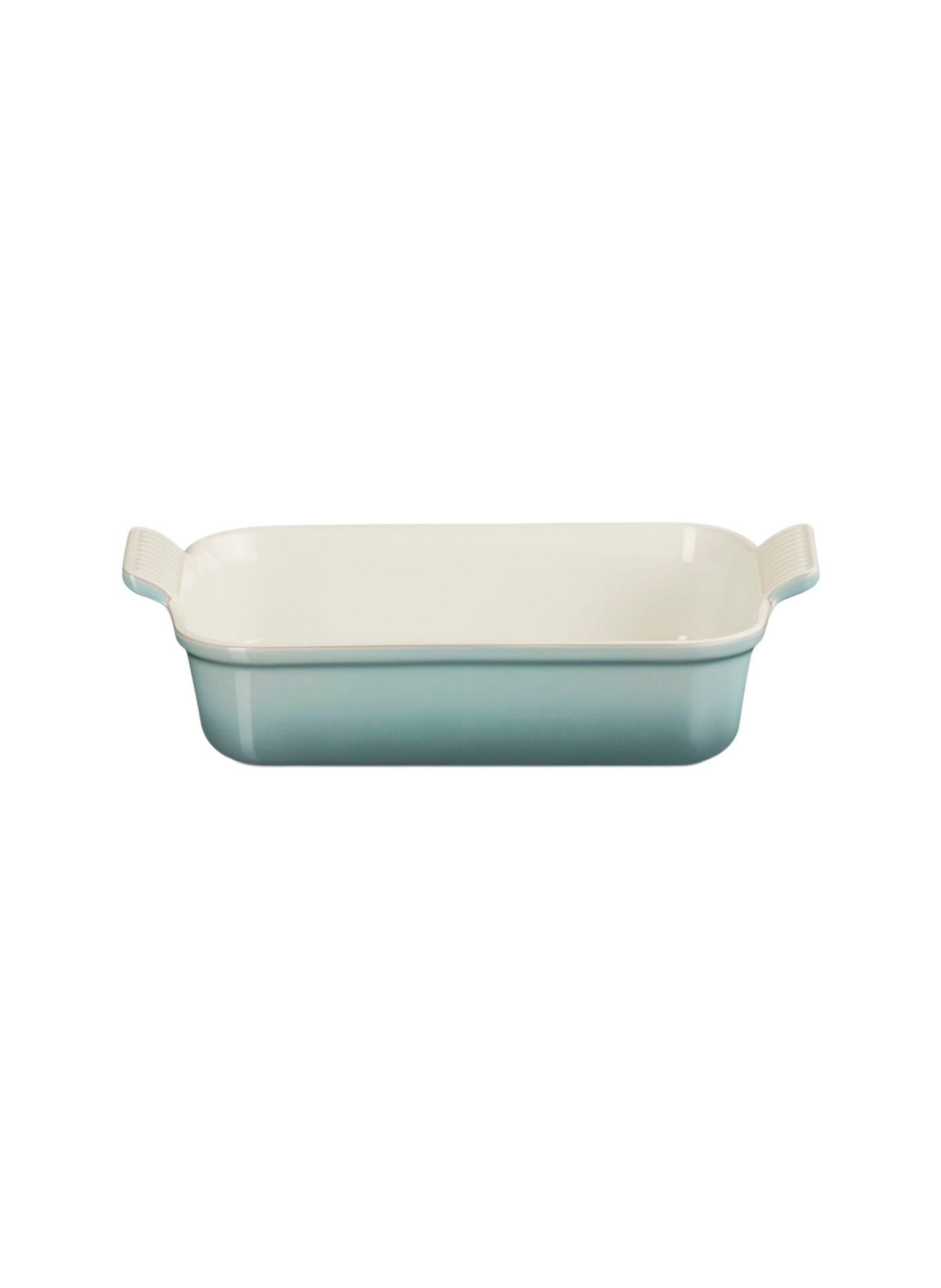 Rechteckige Erbsenplatte aus Keramik LE CREUSET Grau
