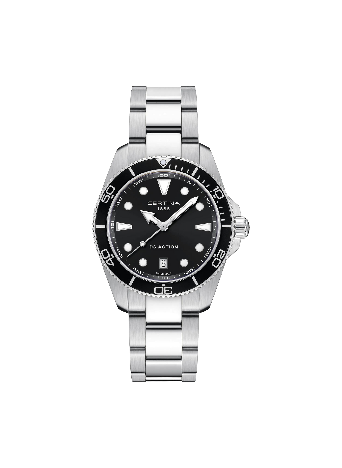 Montre automatique DS ACTION en acier inoxydable CERTINA Noir