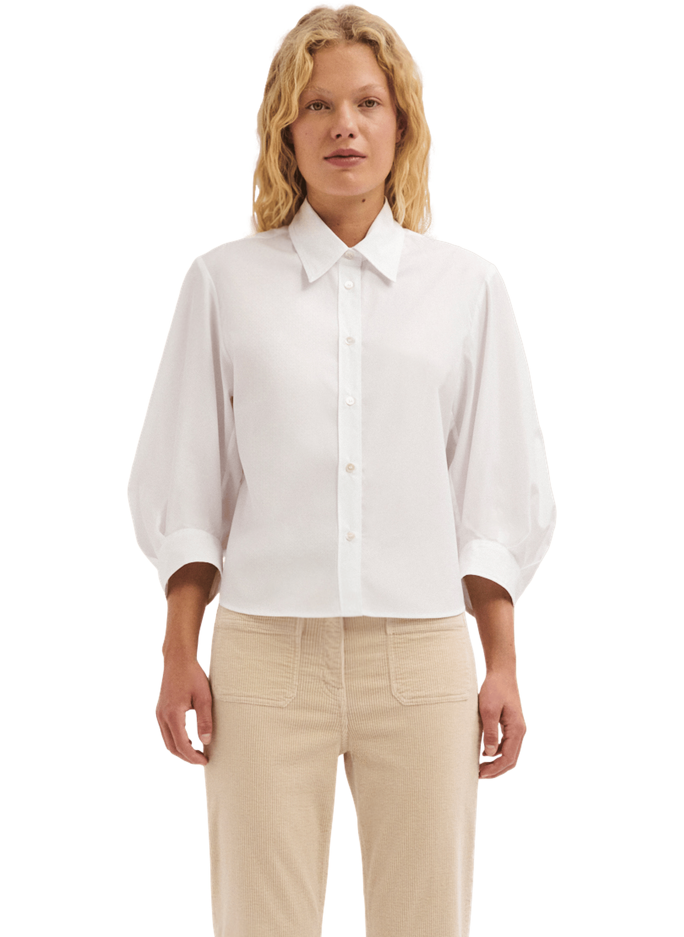 Chemise en popeline - lesta PABLO Blanc