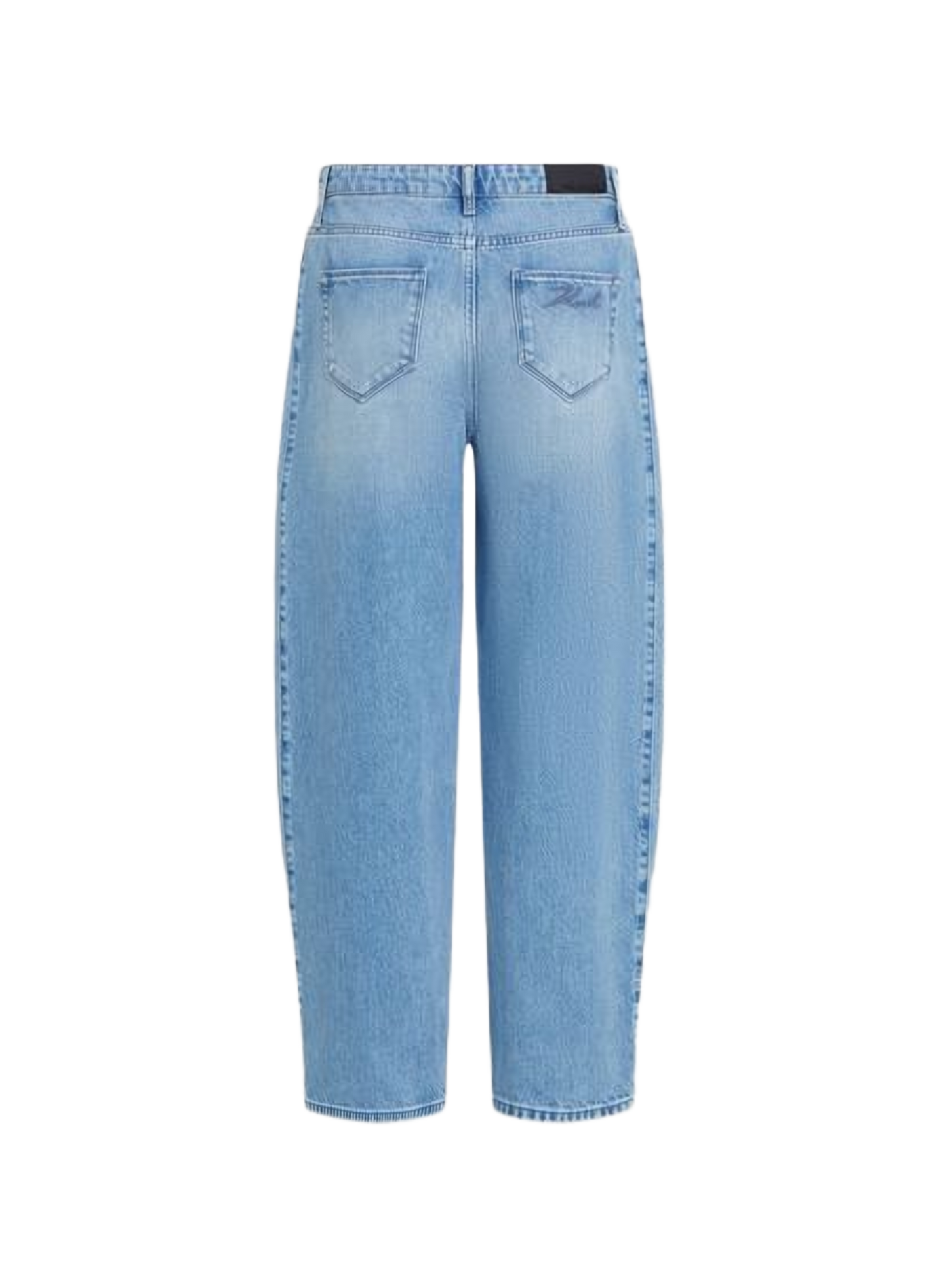 Pantalón ancho de algodón KARL LAGERFELD Azul