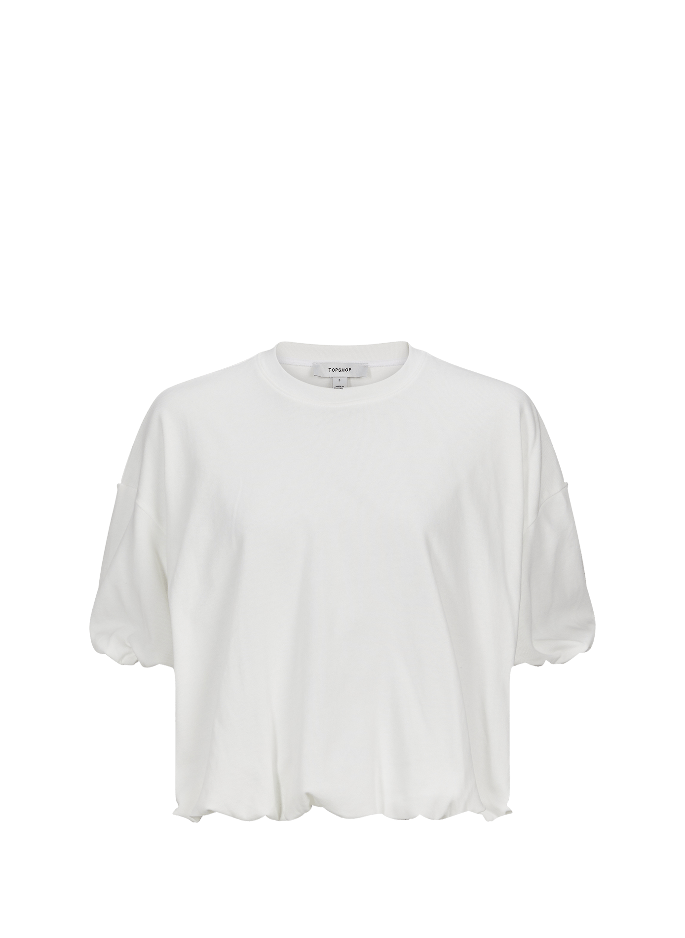 Tsmandy balloon cotton T-shirt TOPSHOP Beige