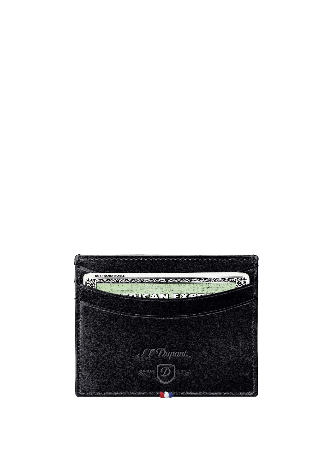 Line D leather card holder S.T. DUPONT Black
