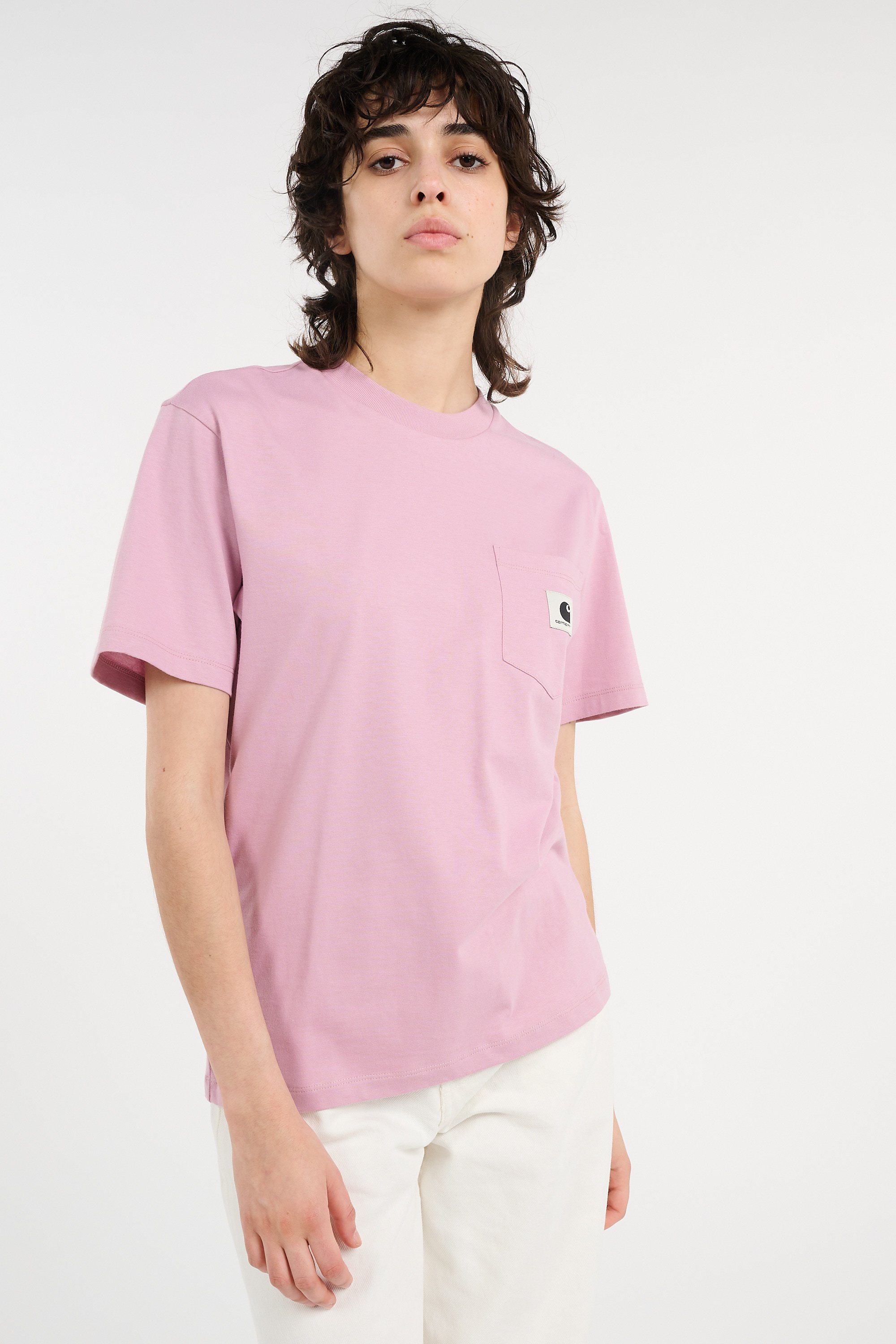 T-shirt w' s/s pocket t-shirt CARHARTT WIP Rose