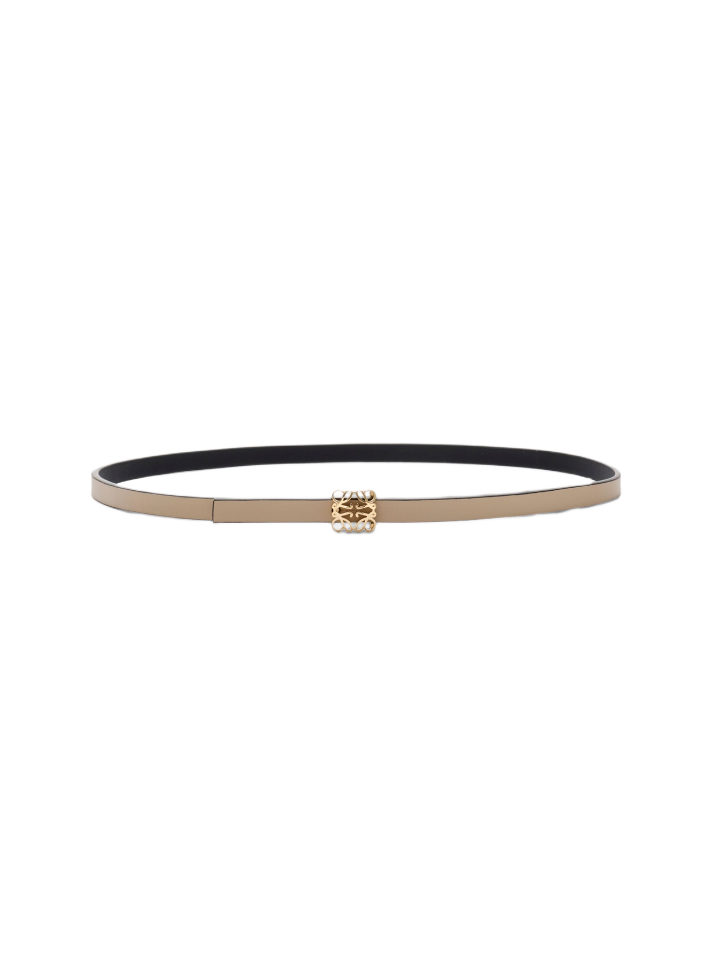 Ceinture réversible Anagram Bombé en cuir de veau lisse LOEWE Multicolore