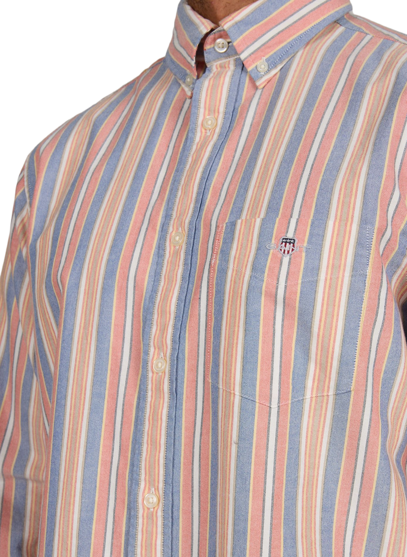 Chemise à rayures en coton GANT Multicolore