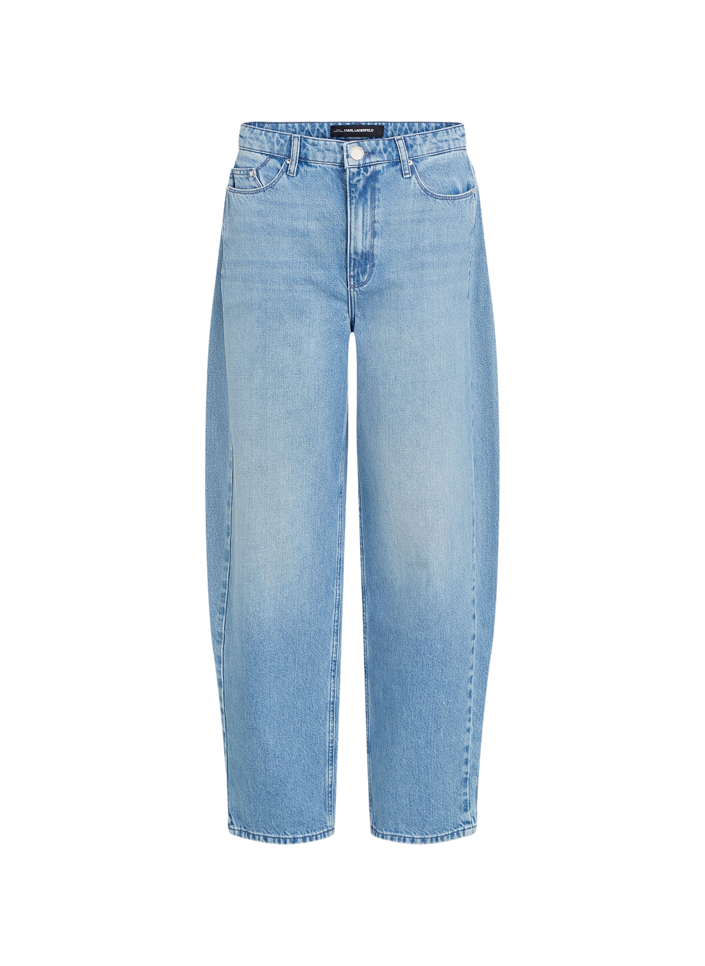 Wide cotton jeans KARL LAGERFELD Blue