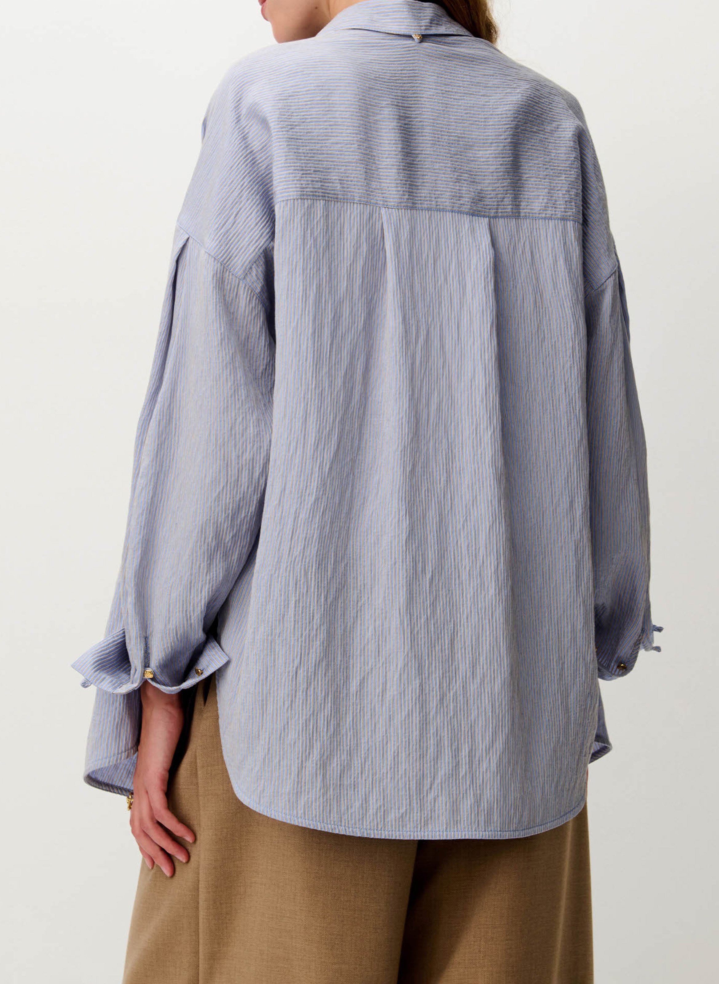 Chemise droite col classique liza SESSUN Bleu