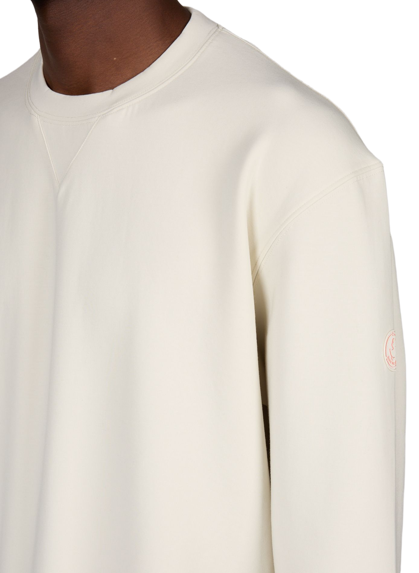 Gerader Rundhalsausschnitt-Pullover in Uni SAVE THE DUCK Beige