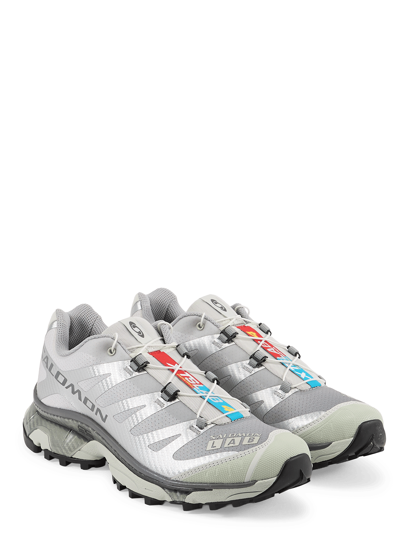 XT-4 OG low-top sneakers with metallic elastic laces SALOMON Silver