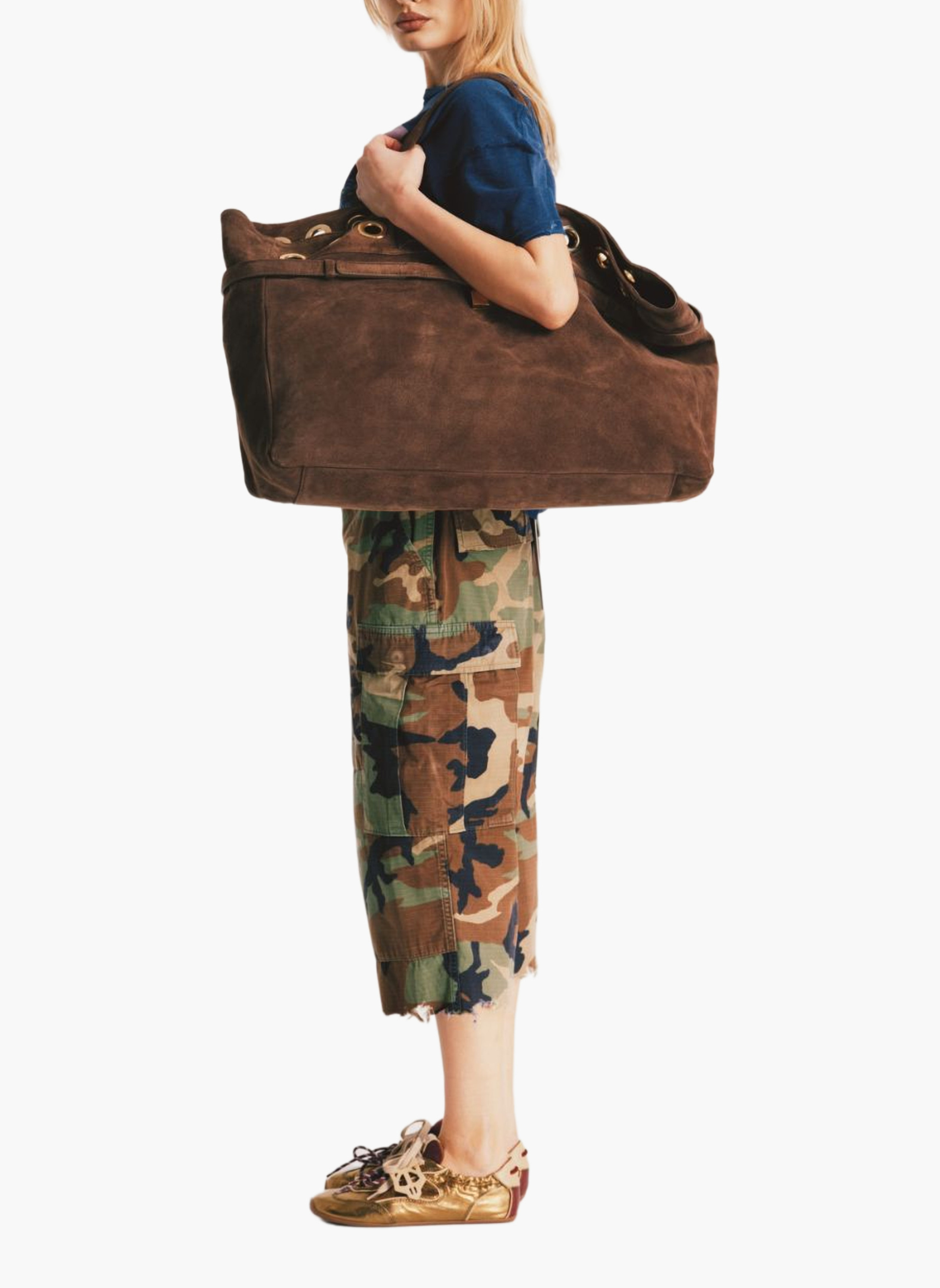 Baskets soul en cuir NAKED WOLFE Doré