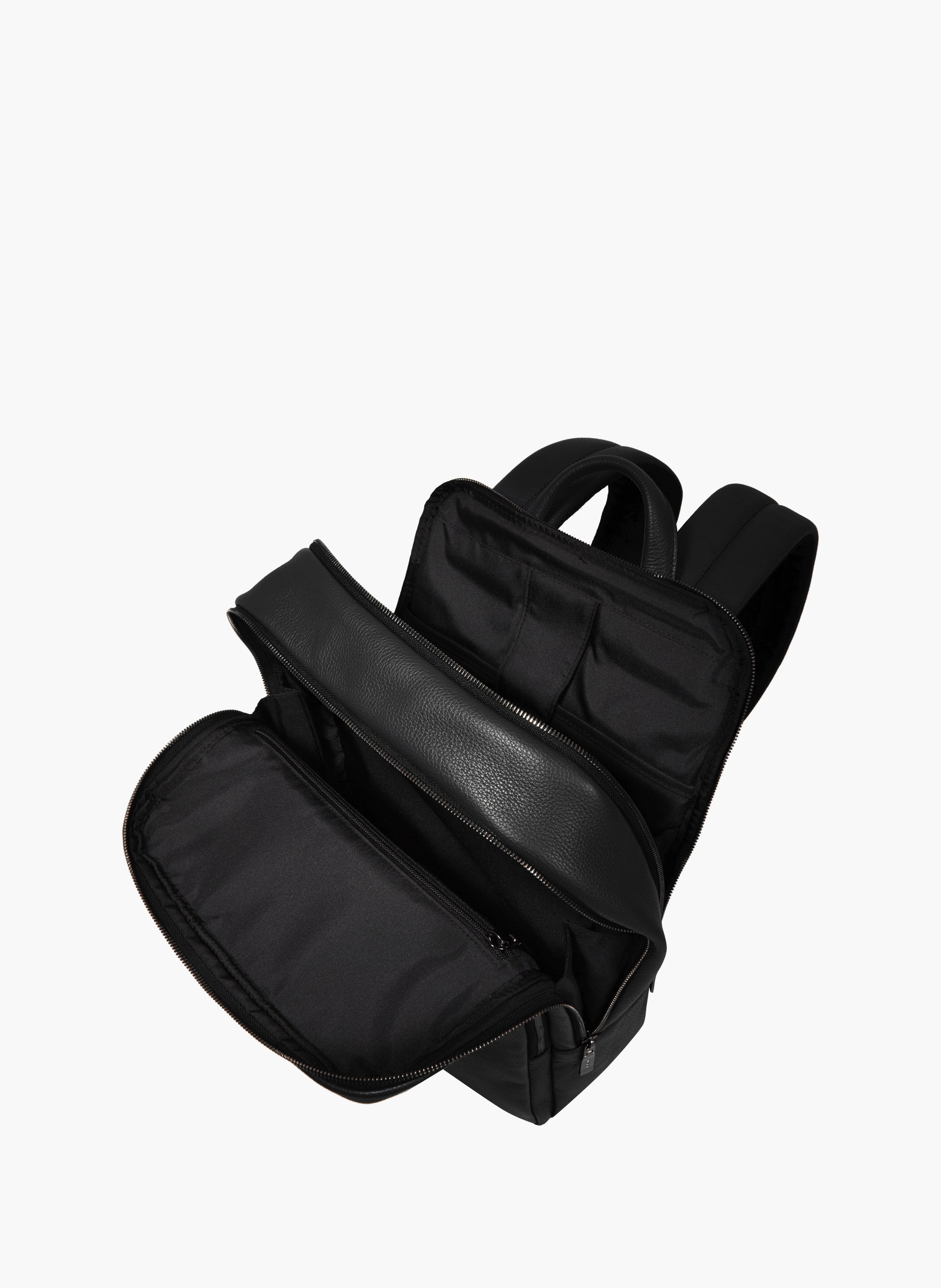 Rugzak zoals die van Lancel in leer LANCEL Zwart