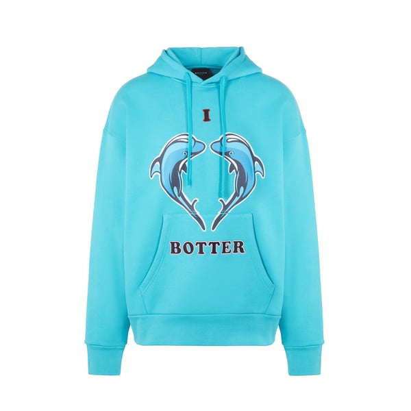 Hoodie imprimé en coton biologique