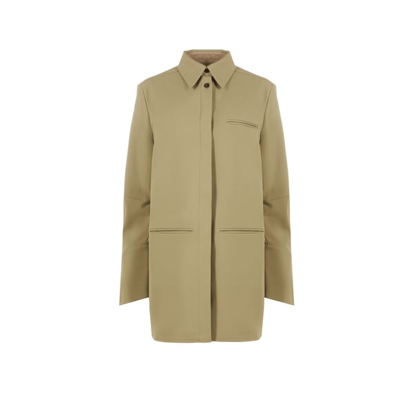 Veste droite en laine