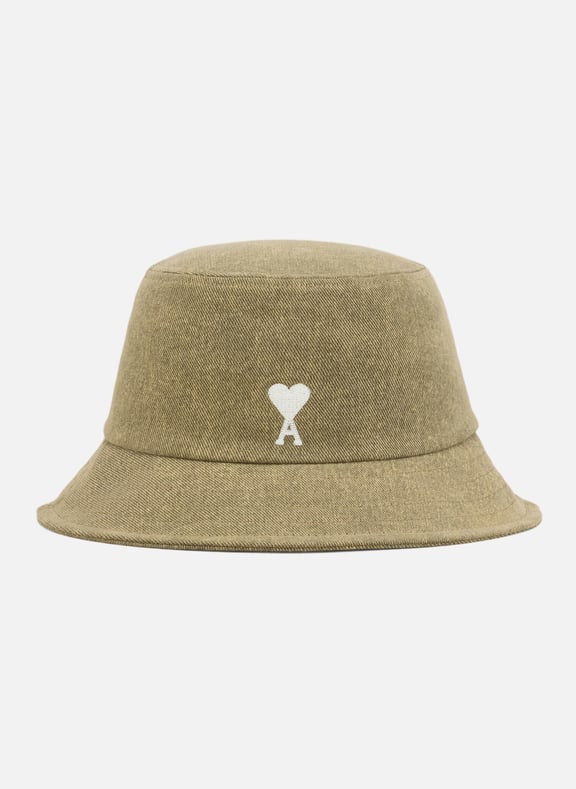 Bob broderie ami de coeur unisexe Vert by AMI PARIS AMI PARIS Bob broderie ami de coeur unisexe Vert