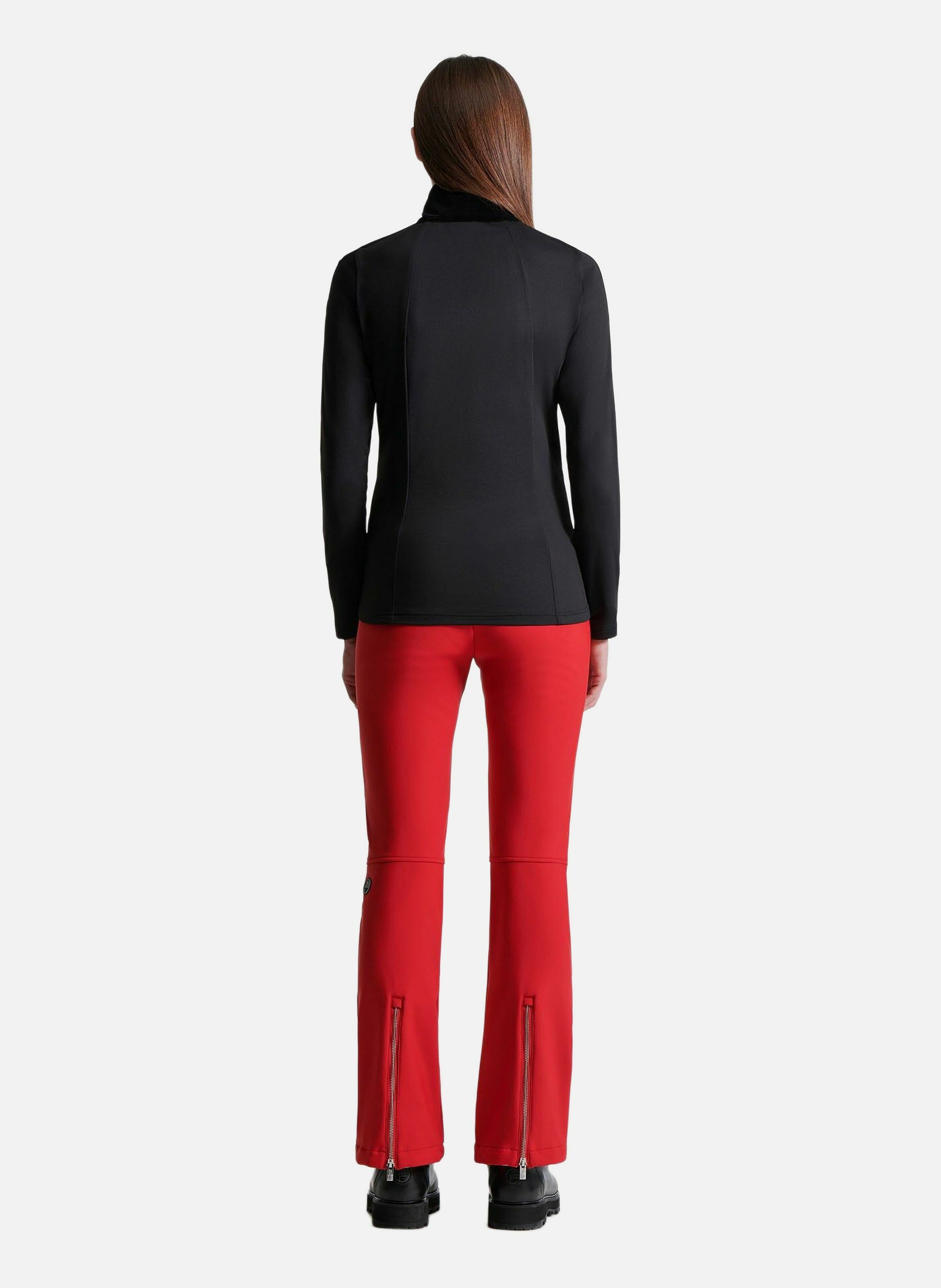 Gilet stellaria col montant coupe ajustée FUSALP Noir