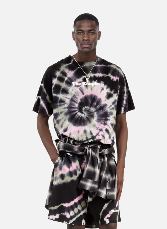 T-shirt imprimé tie and dye Beige by THE KOOPLES THE KOOPLES T-shirt imprimé tie and dye Beige