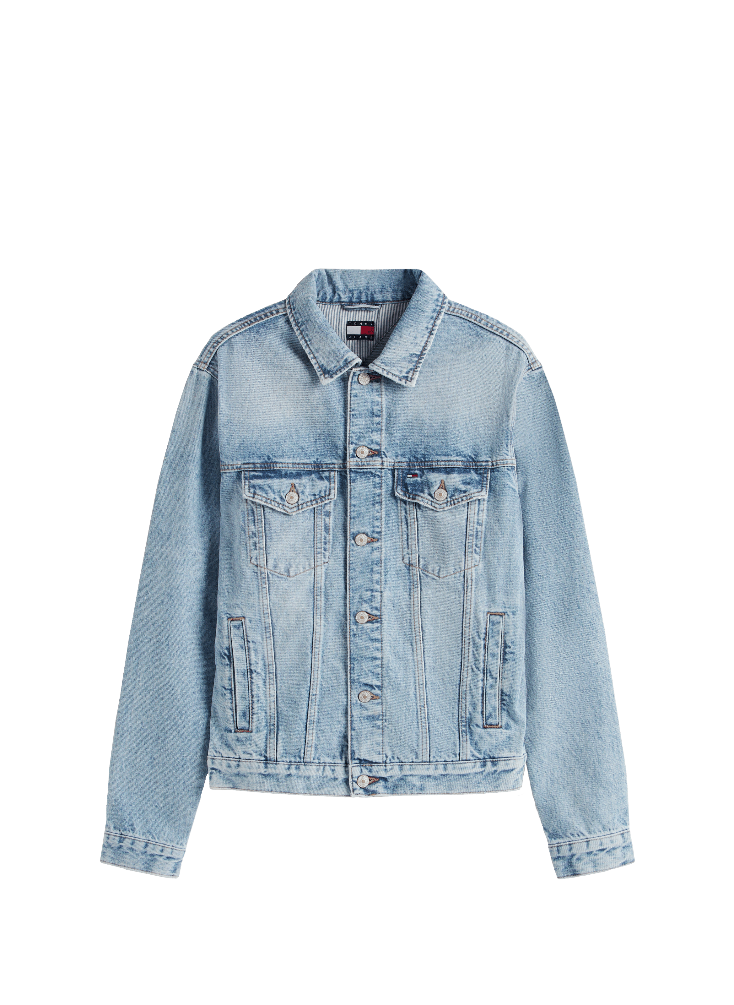 Ryan denim trucker jacket with logo on the back TOMMY HILFIGER Blue
