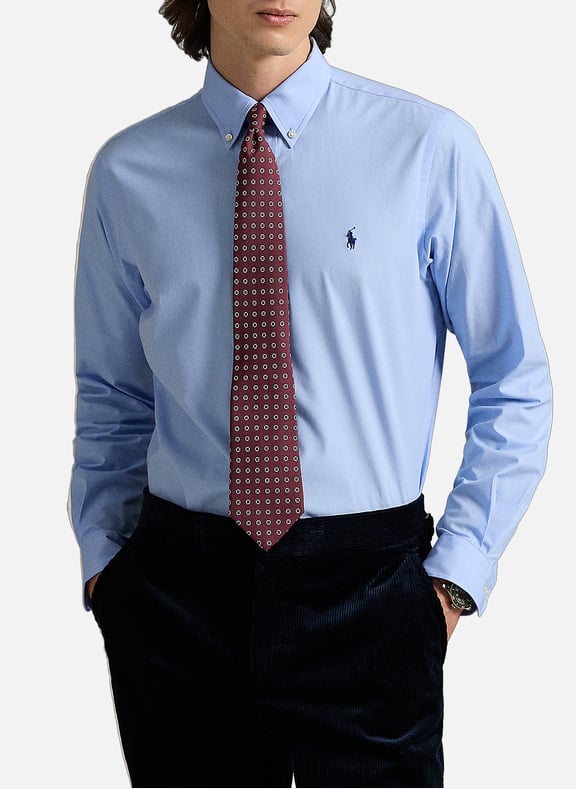 Chemise en coton mélangé Bleu by POLO RALPH LAUREN POLO RALPH LAUREN Chemise en coton mélangé Bleu