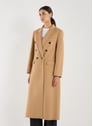 Manteau long en laine et cachemire | Marron by VICTORIA BECKHAM VICTORIA BECKHAM Manteau long en laine et cachemire | Marron