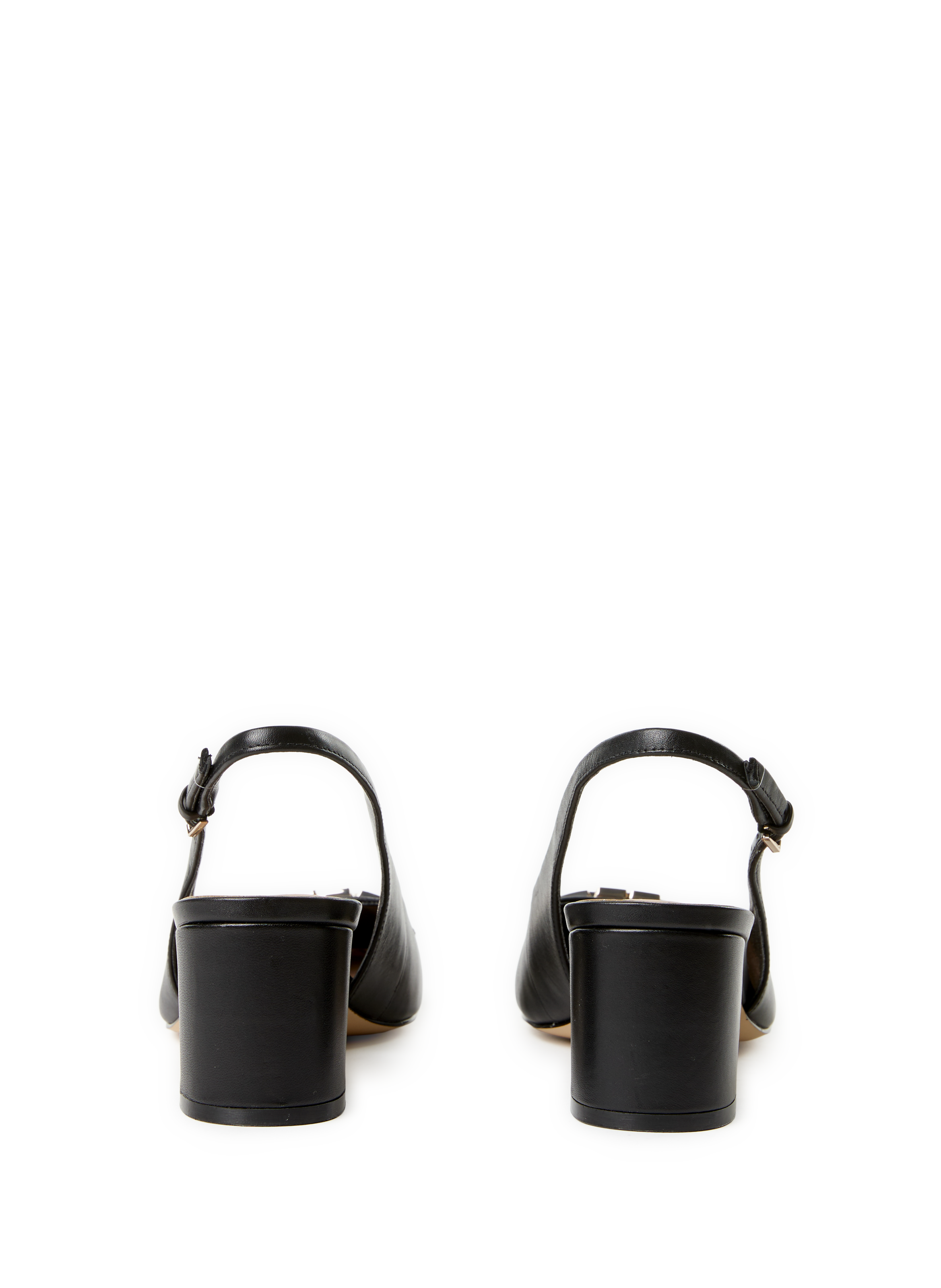 Slingback en cuir GUESS Noir