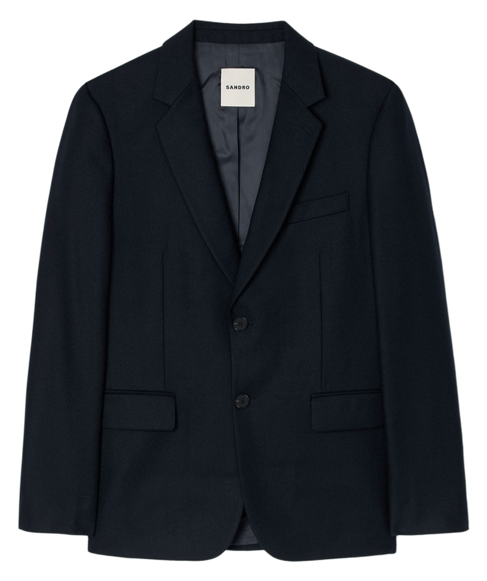 Veste ajustée en laine SANDRO Bleu